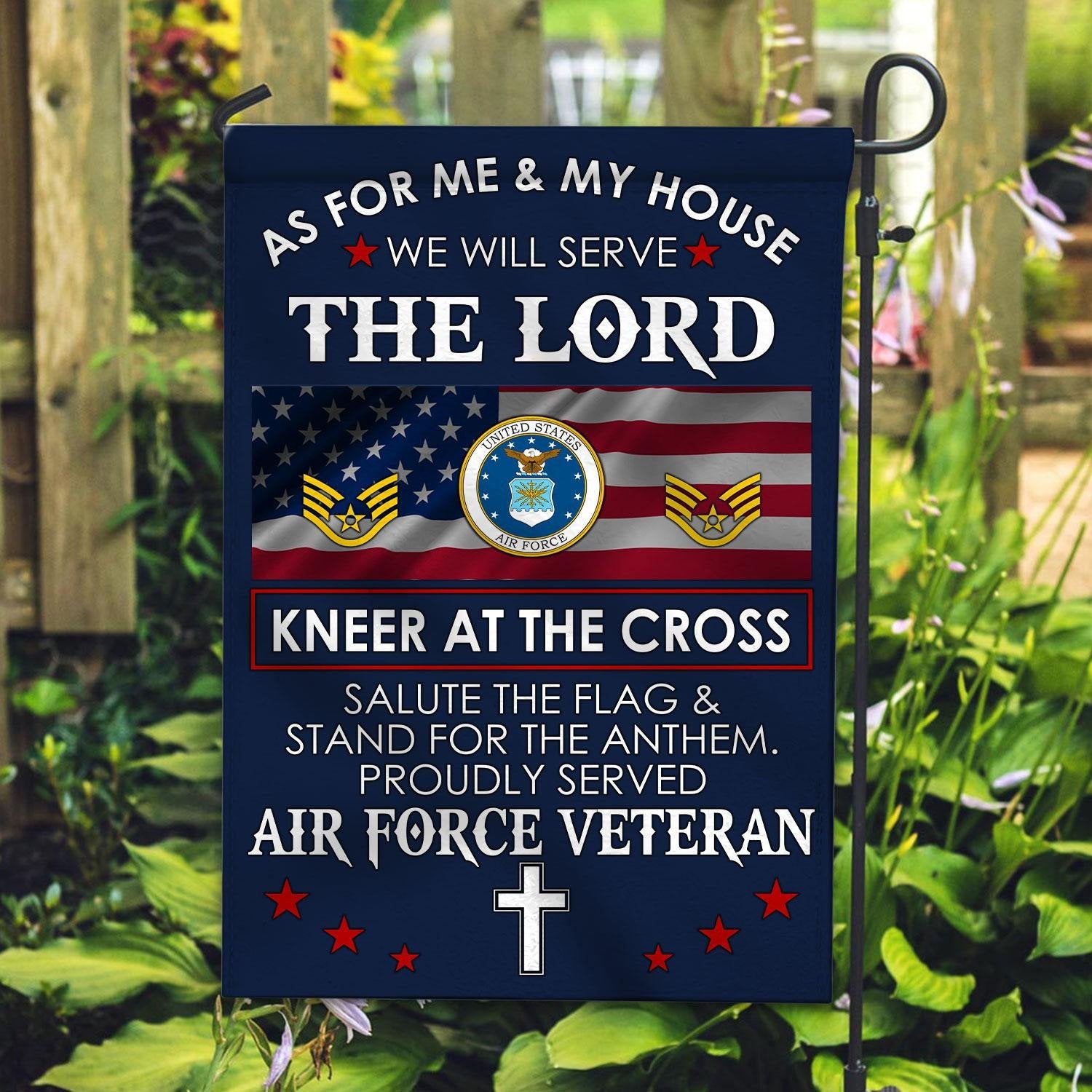 Premium Custom USAF Flag VPVC110004, Gift For Air Force Veteran, American Flag, Patriotic Flag, Garden Flag, House Flag, Best Gifts On Father's Day, Independence Day, Veterans Day.