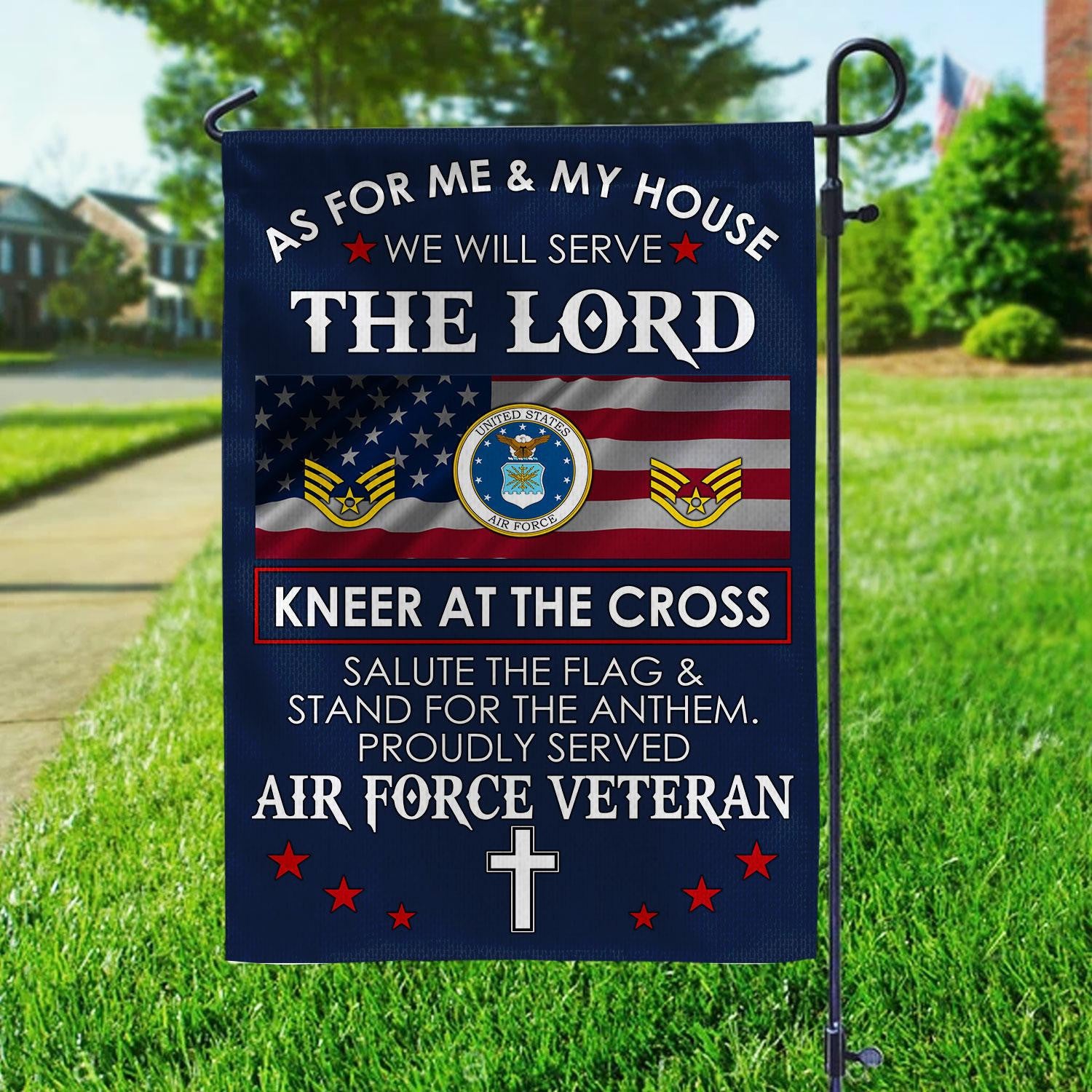 Premium Custom USAF Flag VPVC110004, Gift For Air Force Veteran, American Flag, Patriotic Flag, Garden Flag, House Flag, Best Gifts On Father's Day, Independence Day, Veterans Day.