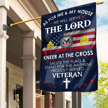 Premium Custom US Veteran Flag VPVC110007, Gifts For US Veteran, American Flag, Patriotic Flag, Garden Flag, House Flag, Best Gifts On Father's Day, Independence Day, Veterans Day.