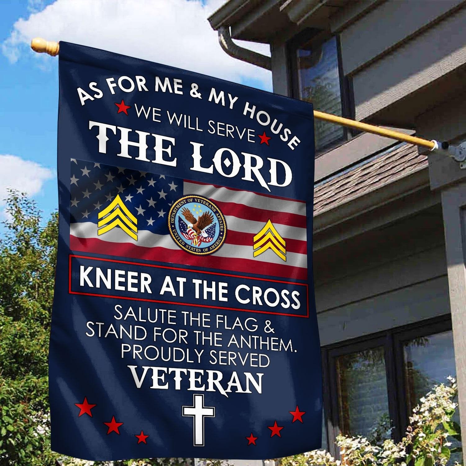 Premium Custom US Veteran Flag VPVC110007, Gifts For US Veteran, American Flag, Patriotic Flag, Garden Flag, House Flag, Best Gifts On Father's Day, Independence Day, Veterans Day.