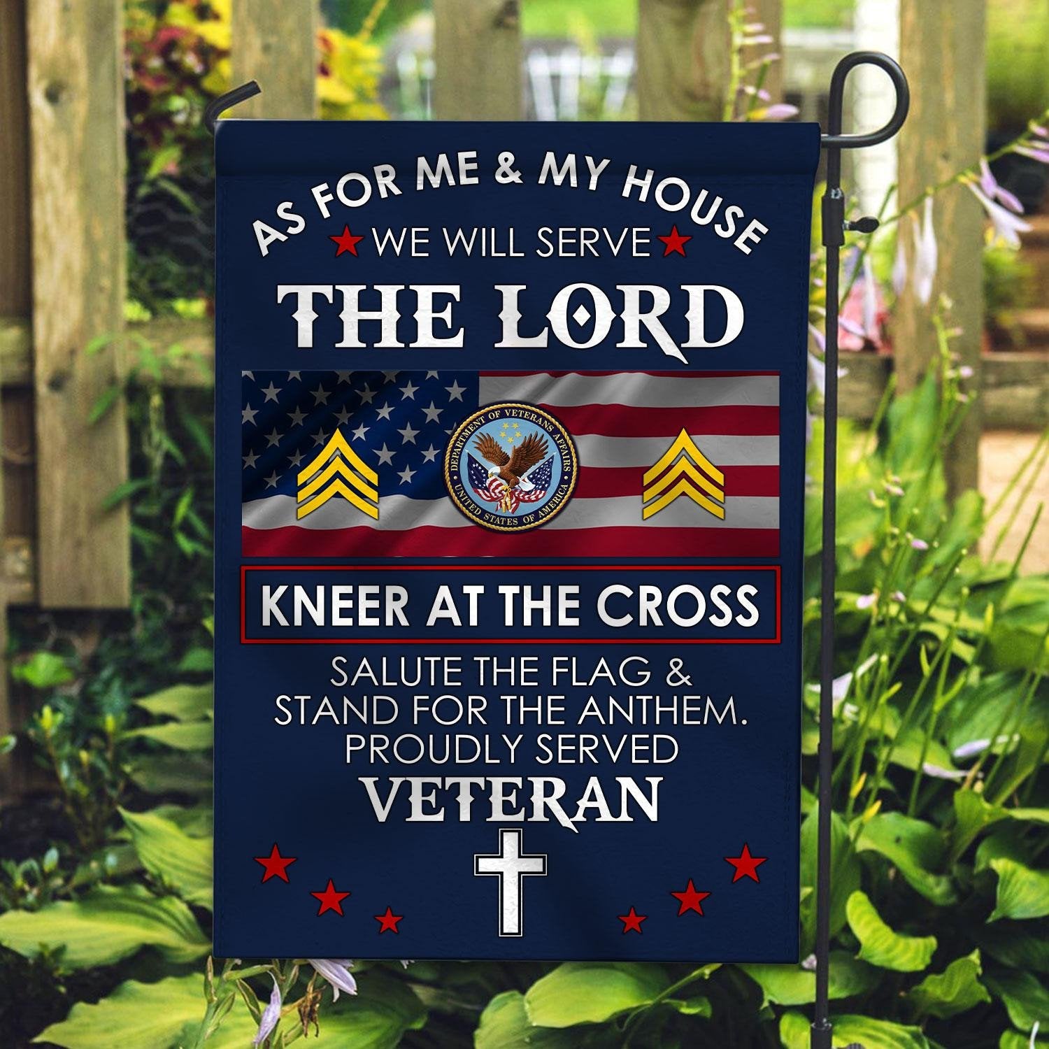 Premium Custom US Veteran Flag VPVC110007, Gifts For US Veteran, American Flag, Patriotic Flag, Garden Flag, House Flag, Best Gifts On Father's Day, Independence Day, Veterans Day.