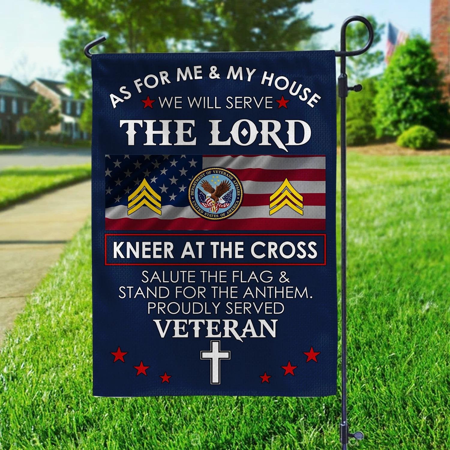 Premium Custom US Veteran Flag VPVC110007, Gifts For US Veteran, American Flag, Patriotic Flag, Garden Flag, House Flag, Best Gifts On Father's Day, Independence Day, Veterans Day.