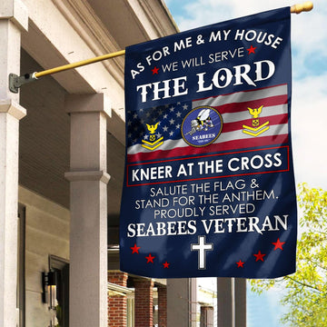Premium Custom US Seabees Veteran Flag VPVC110009, Gifts For Seabees Veteran, American Flag, Patriotic Flag, Garden Flag, House Flag, Best Gifts On Father's Day, Independence Day, Veterans Day.