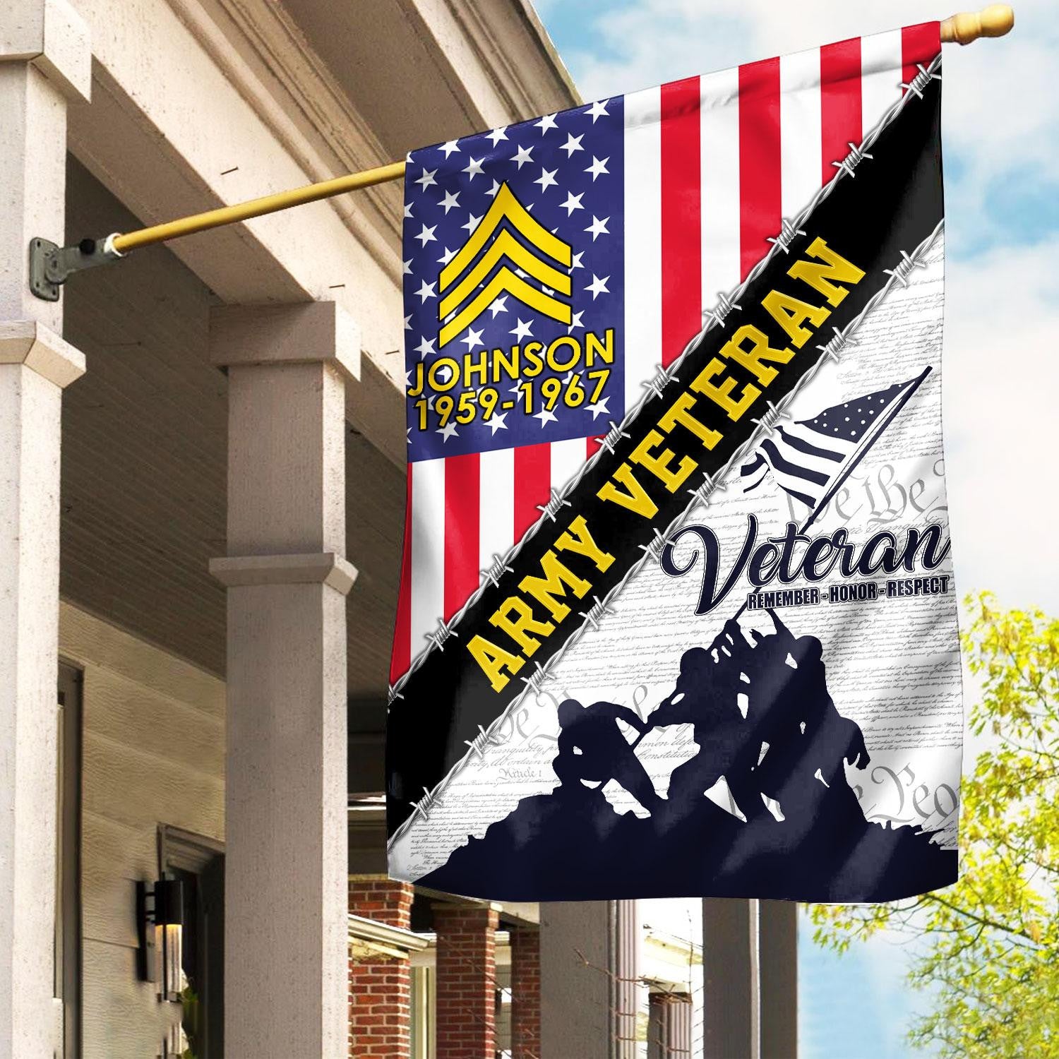 Premium Custom US Army Flag VPVC110101, Gift For Army Veteran, American Flag, Patriotic Flag, Garden Flag, House Flag, Best Gifts On Father's Day, Independence Day, Veterans Day.