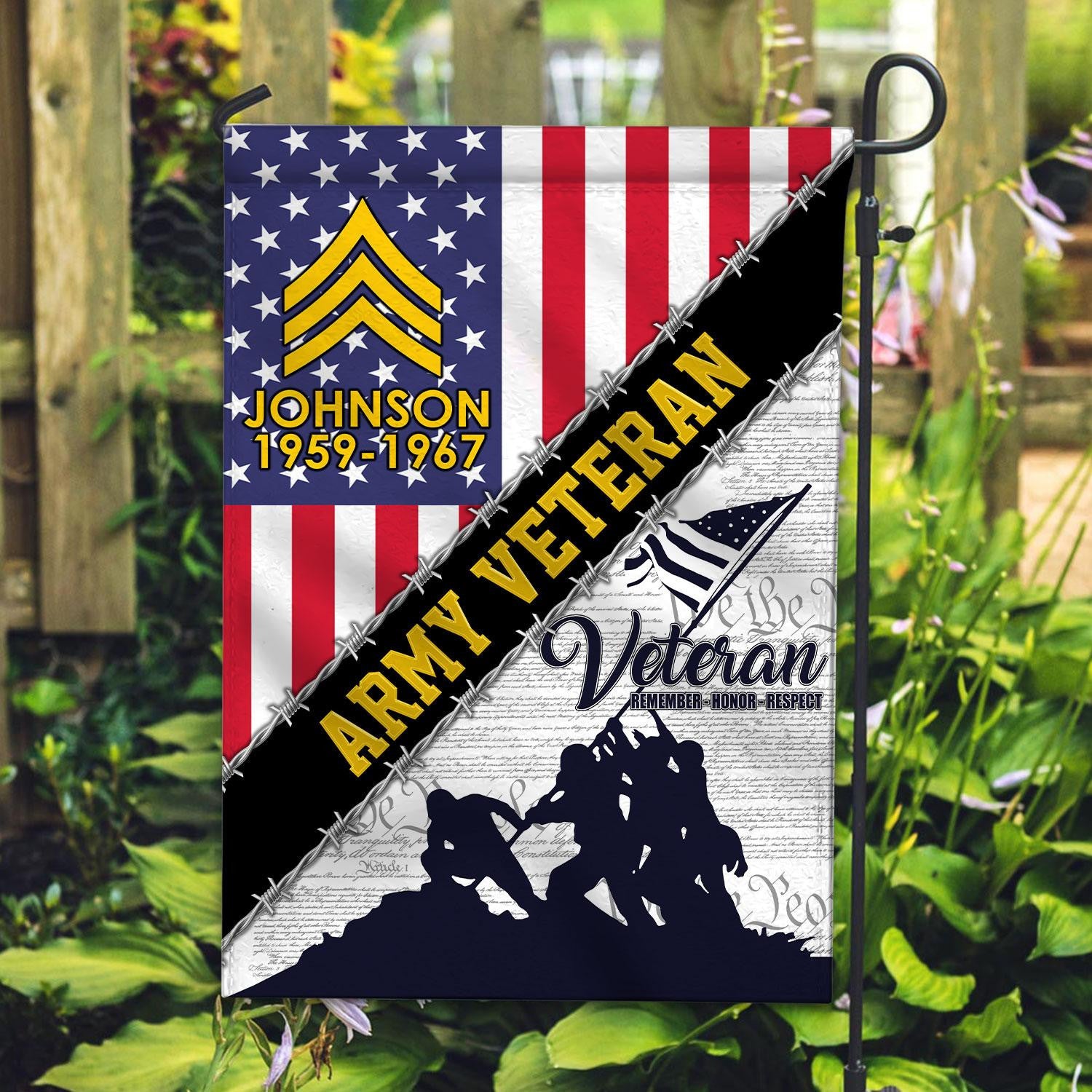 Premium Custom US Army Flag VPVC110101, Gift For Army Veteran, American Flag, Patriotic Flag, Garden Flag, House Flag, Best Gifts On Father's Day, Independence Day, Veterans Day.