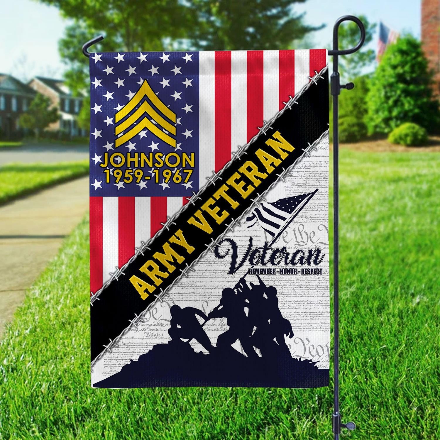 Premium Custom US Army Flag VPVC110101, Gift For Army Veteran, American Flag, Patriotic Flag, Garden Flag, House Flag, Best Gifts On Father's Day, Independence Day, Veterans Day.