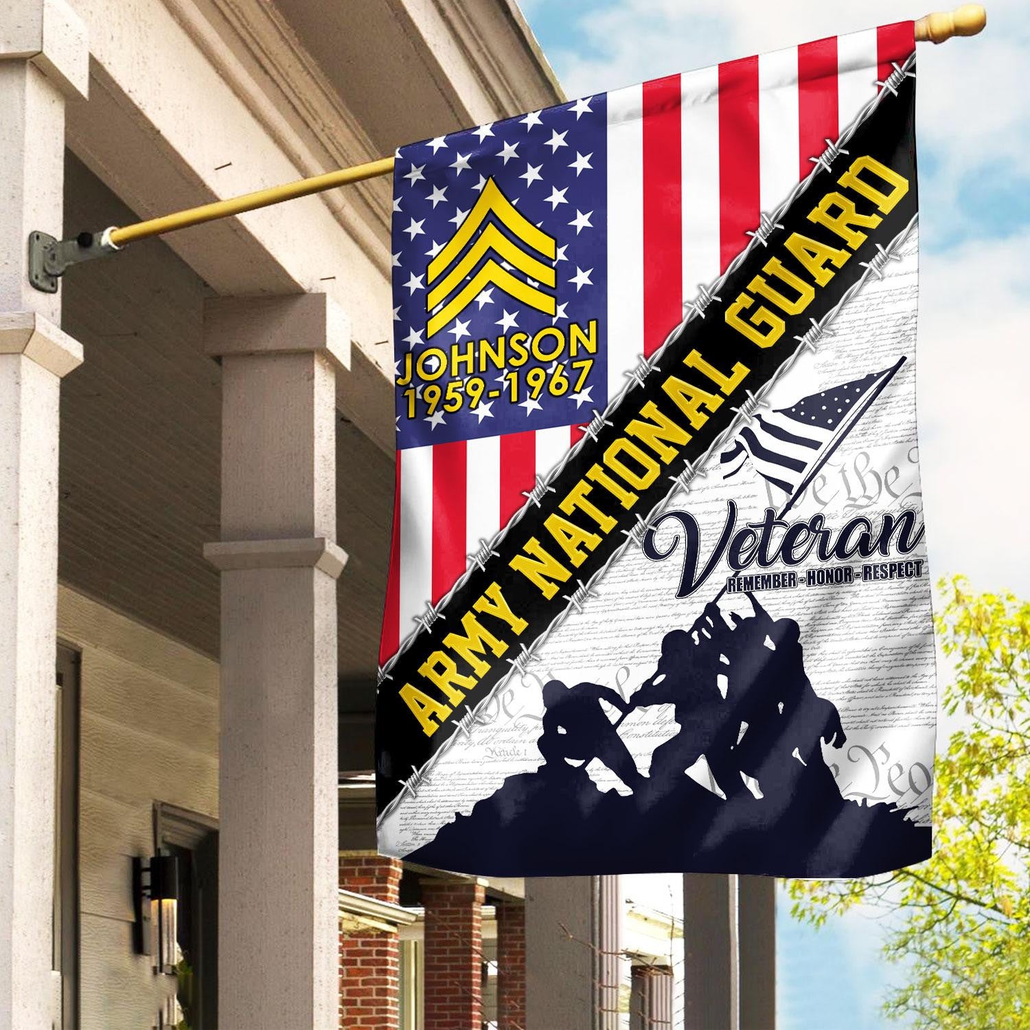 Premium Custom US Army National Guard Veteran Flag VPVC110108, Gifts For Army National Guard Veteran, American Flag, Patriotic Flag, Garden Flag, House Flag, Best Gifts On Father's Day, Independence Day, Veterans Day.