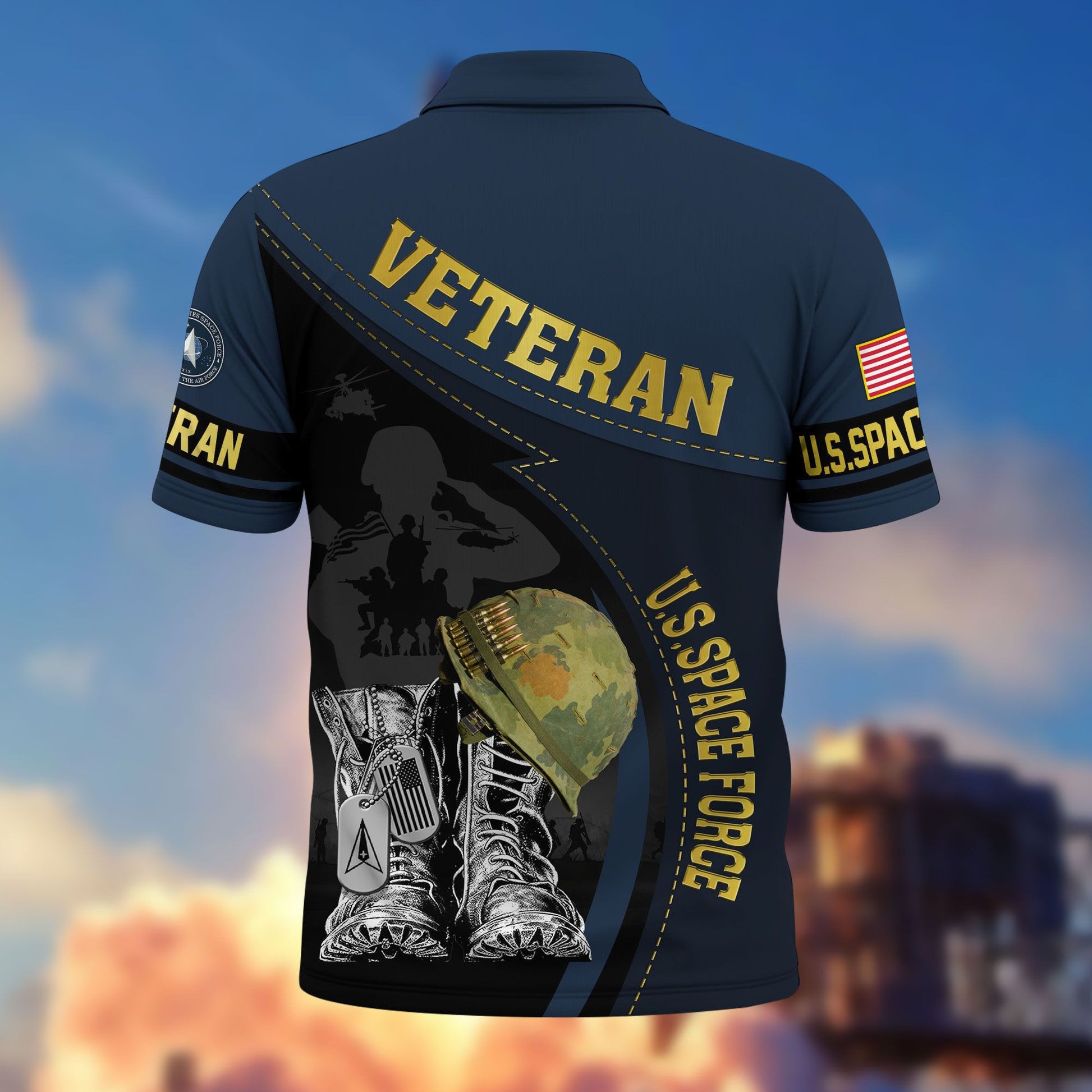 Premium US Veterans Polo Shirt BPHN190312, Gifts For US Veterans, Best Gifts On Father's Day, Armed Forces Day, Independence Day, Veterans Day.