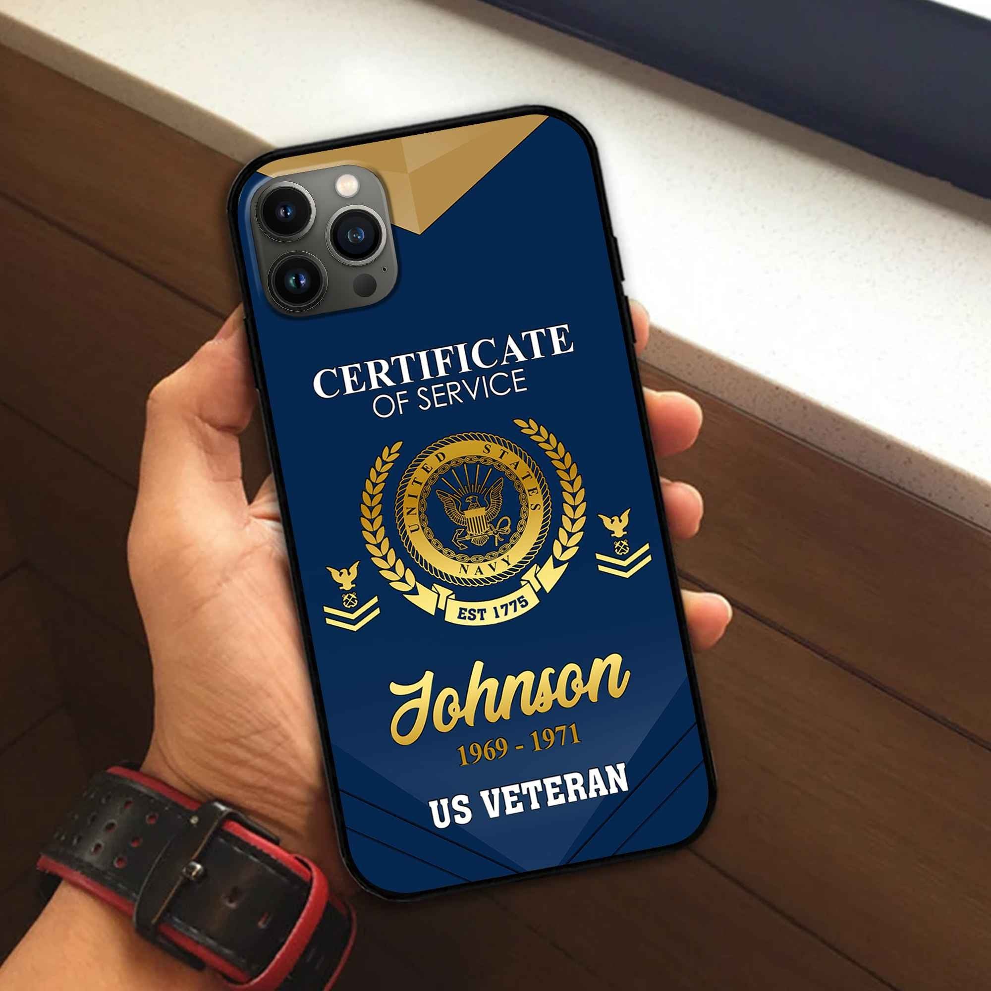 Premium Custom US Navy Phone Case VPVC505802, Gifts For Navy Veteran, Best Gifts On Father's Day, Armed Forces Day, Independence Day, Veterans Day.