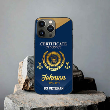 Premium Custom US Navy Phone Case VPVC505802, Gifts For Navy Veteran, Best Gifts On Father's Day, Armed Forces Day, Independence Day, Veterans Day.