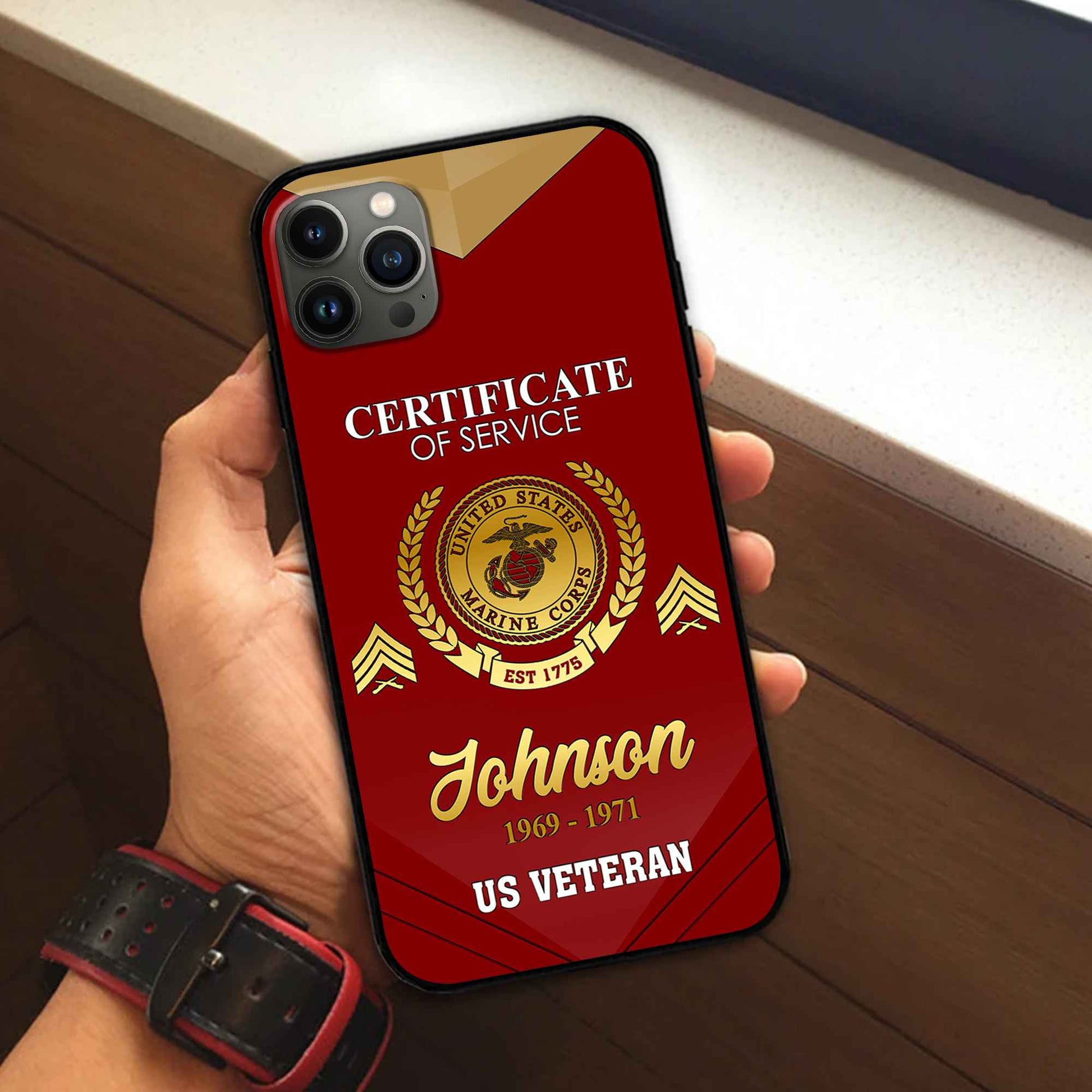 Premium Custom USMC Phone Case VPVC505803, Gifts For Marine Veteran, Best Gifts On Father's Day, Armed Forces Day, Independence Day, Veterans Day.