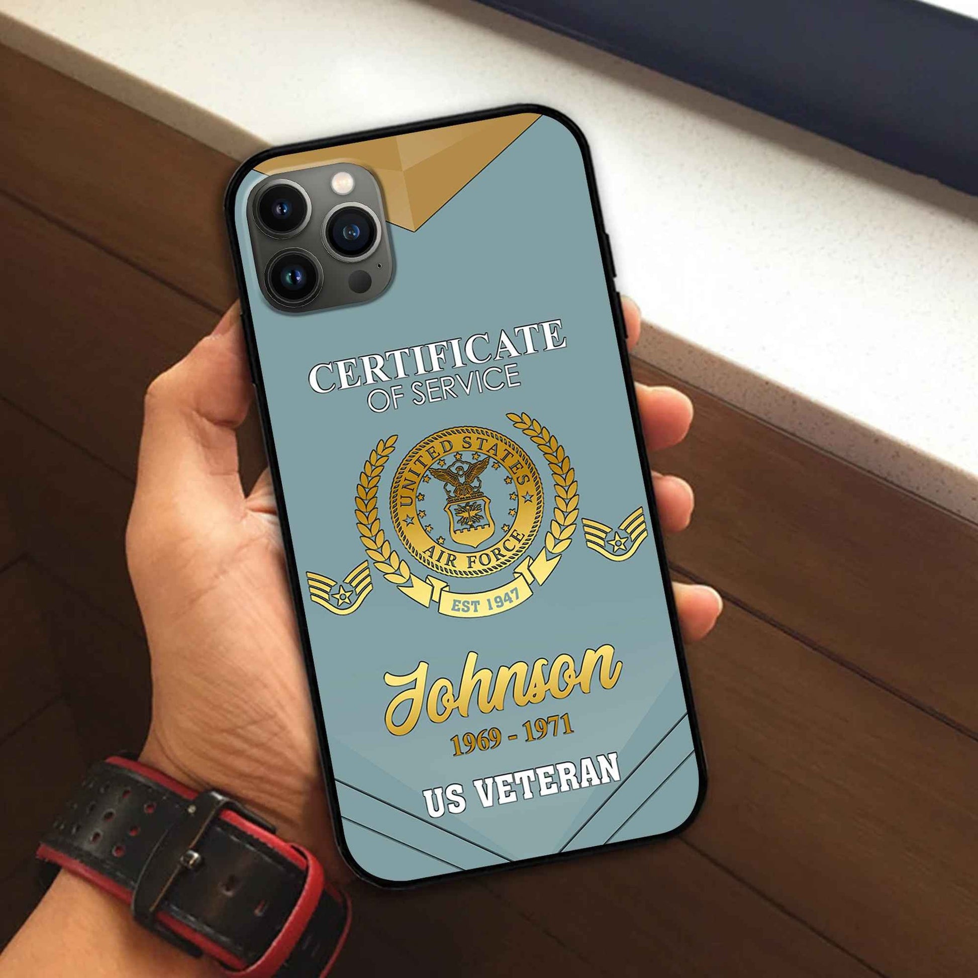 Premium Custom USAF Phone Case VPVC505804, Gifts For Air Force Veteran, Best Gifts On Father's Day, Armed Forces Day, Independence Day, Veterans Day.