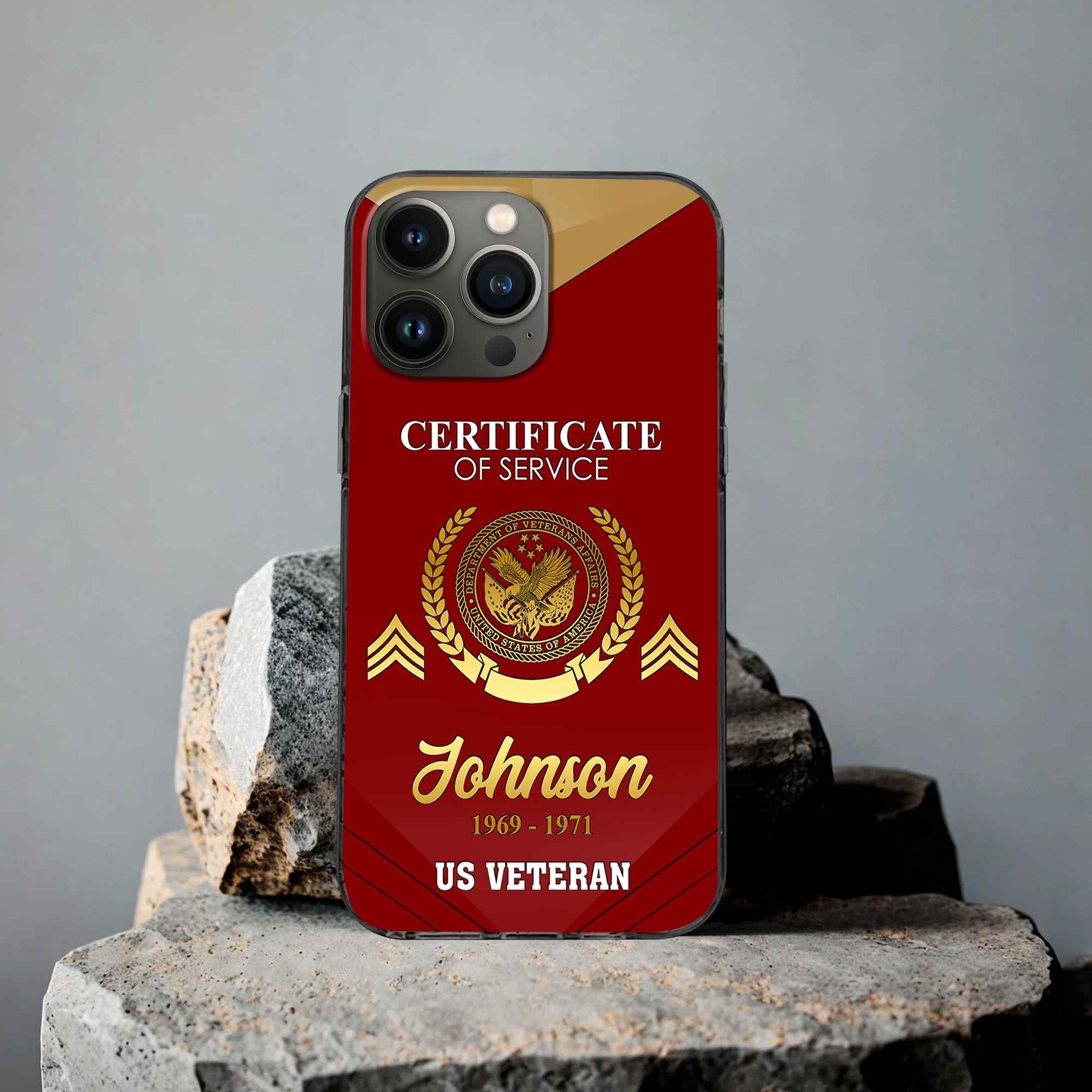 Premium Custom US Veteran Phone Case VPVC505807, Gifts For US Veteran, Best Gifts On Father's Day, Armed Forces Day, Independence Day, Veterans Day.