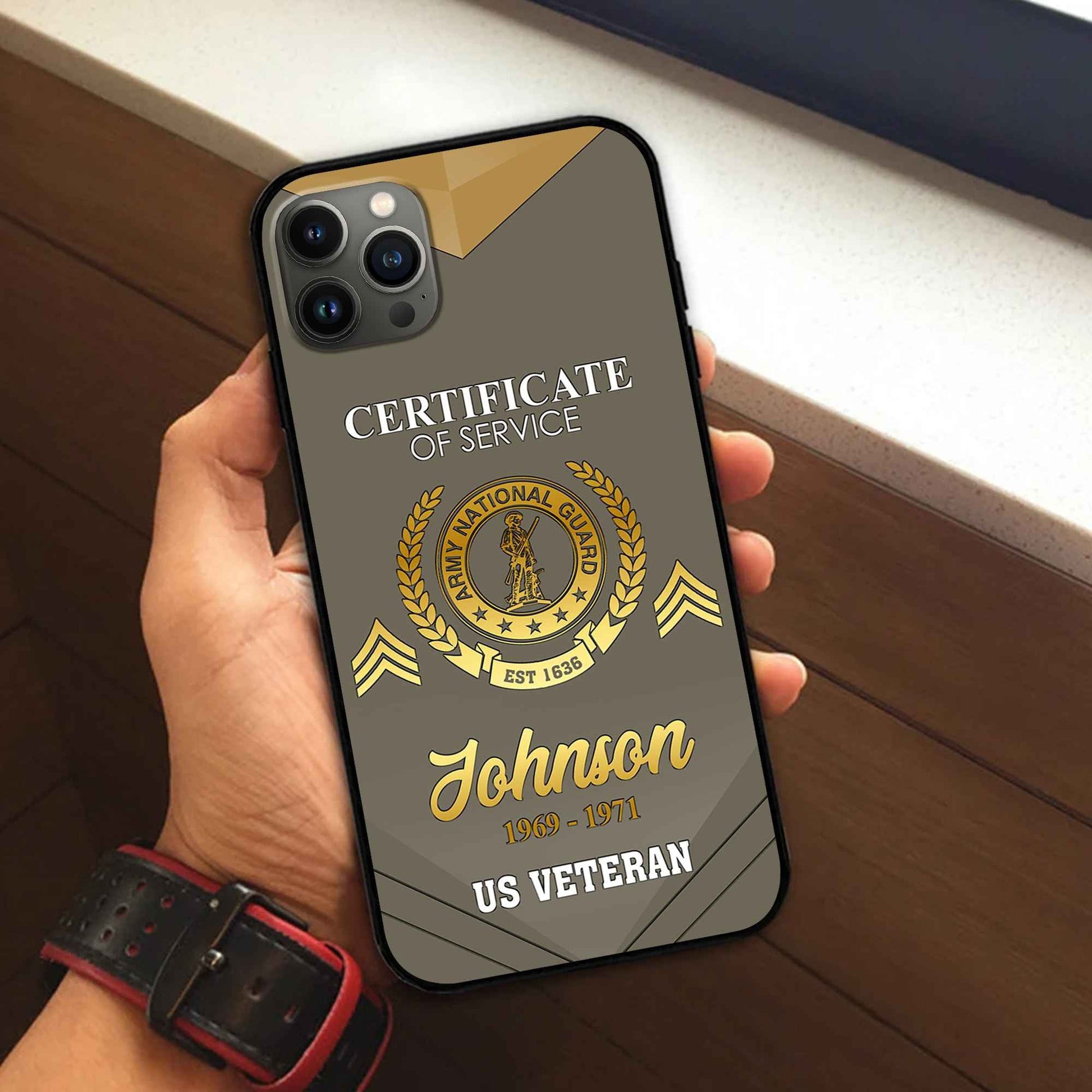 Premium Custom US Army National Guard Phone Case VPVC505808, Gifts For Army National Guard Veteran, Best Gifts On Father's Day, Armed Forces Day, Independence Day, Veterans Day.