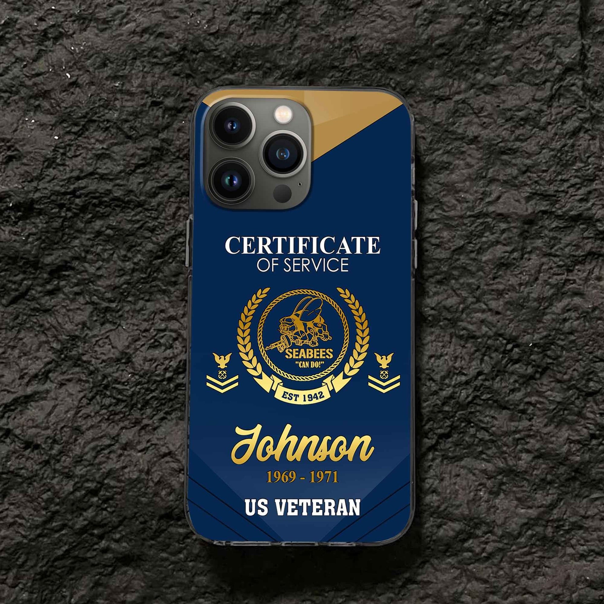 Premium Custom US Seabees Phone Case VPVC505809, Gifts For Seabees Veteran, Best Gifts On Father's Day, Armed Forces Day, Independence Day, Veterans Day.