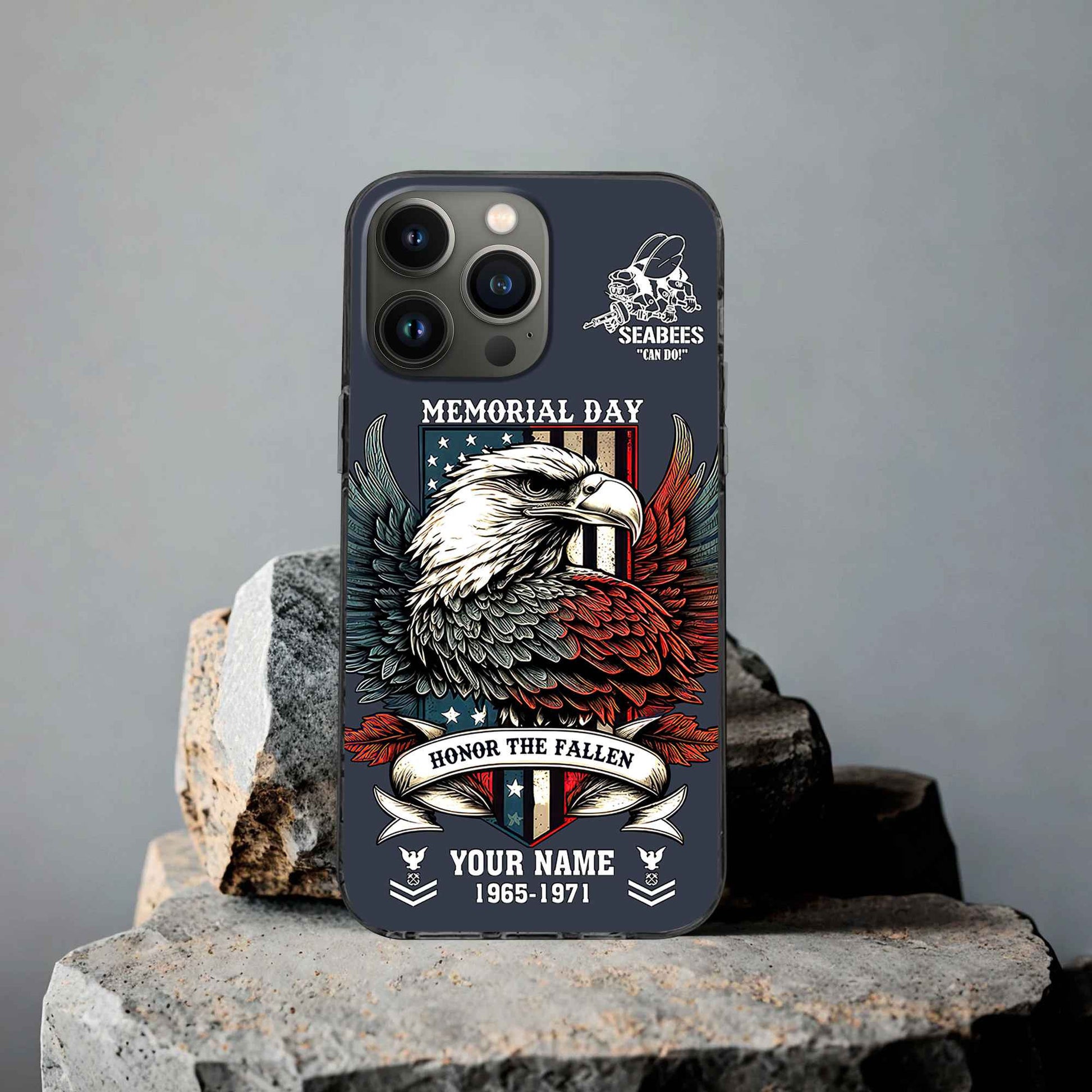 US Seabees Custom Phone Case VPVC505909, Gifts For Seabees Veteran, Best Gifts On Father's Day, Armed Forces Day, Independence Day, Veterans Day.