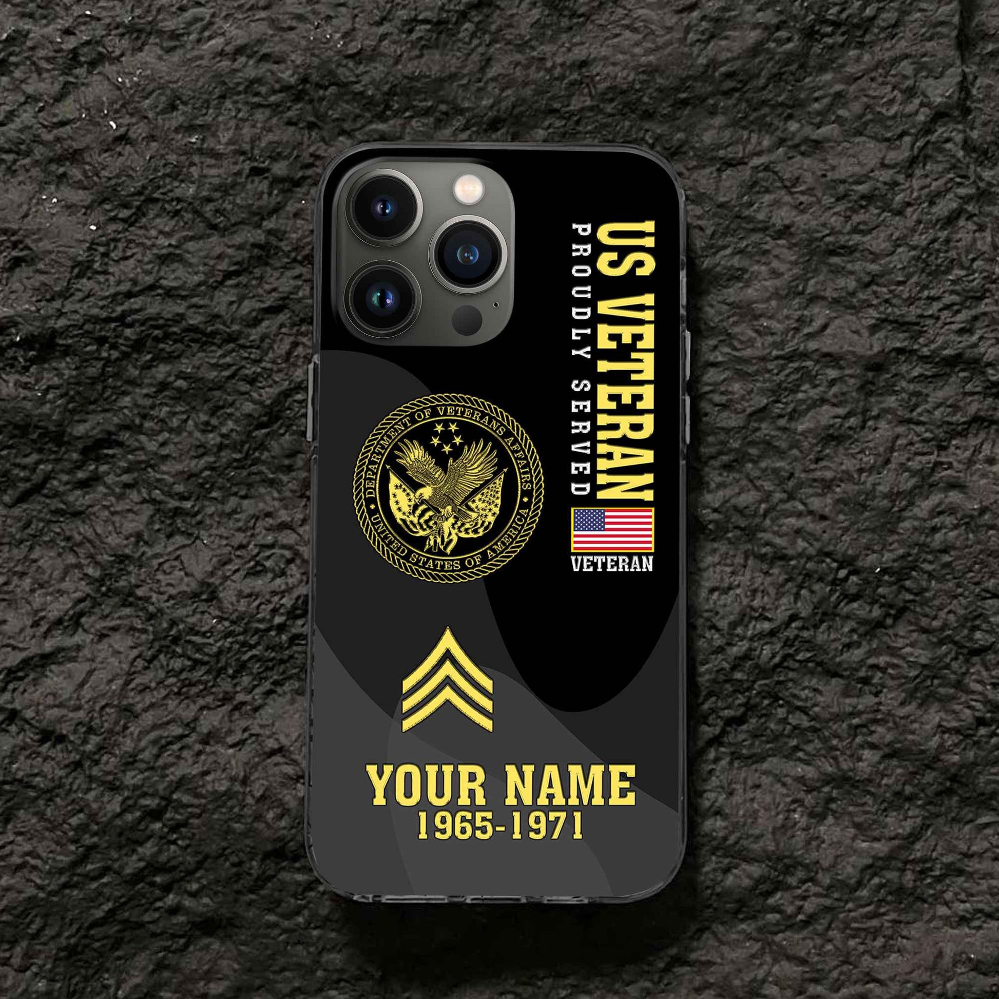 Premium US Veteran Phone Case VPVC506007, Custom Name, Rank, Year, Gifts For US Veteran, Best Gifts On Father's Day, Armed Forces Day, Independence Day, Veterans Day.