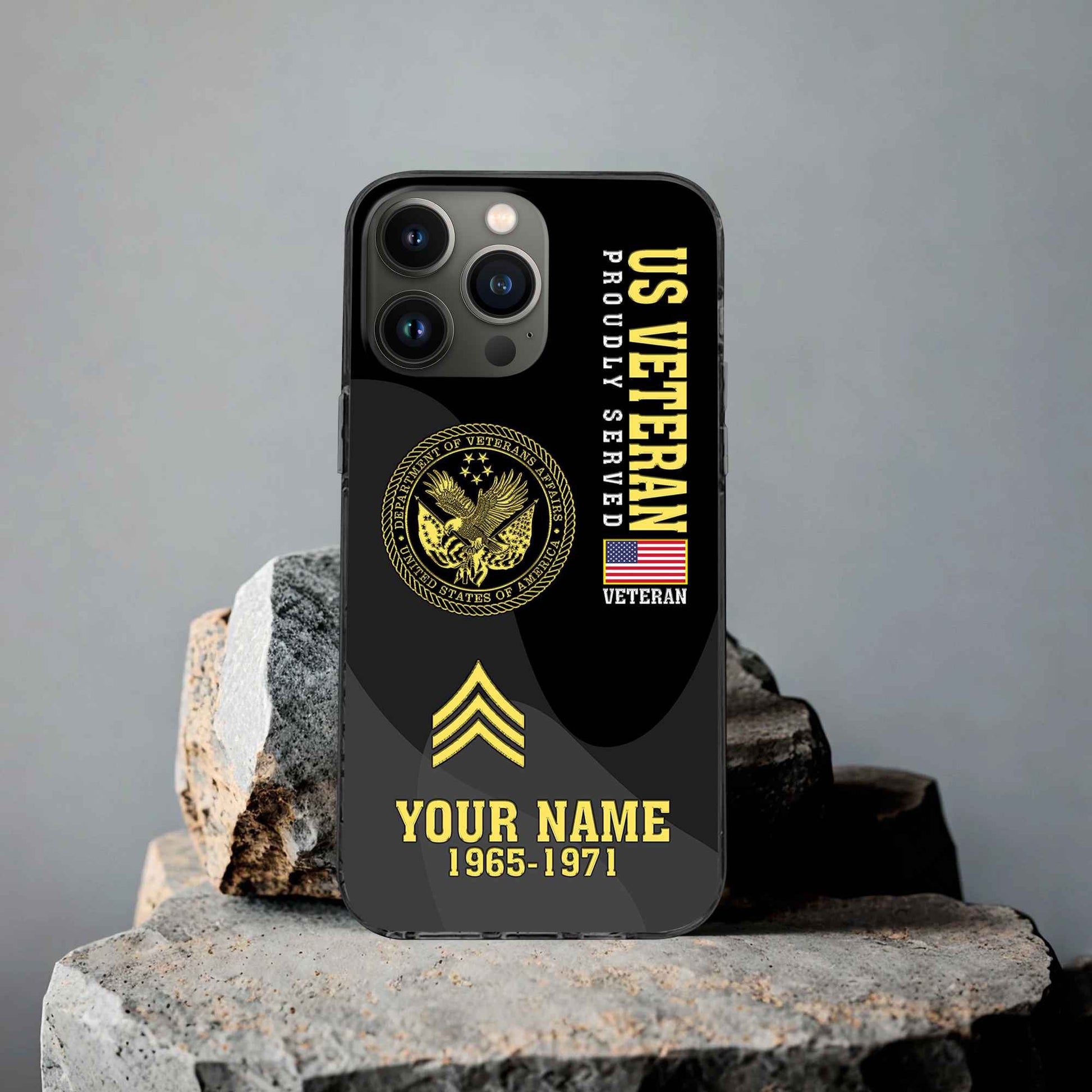 Premium US Veteran Phone Case VPVC506007, Custom Name, Rank, Year, Gifts For US Veteran, Best Gifts On Father's Day, Armed Forces Day, Independence Day, Veterans Day.