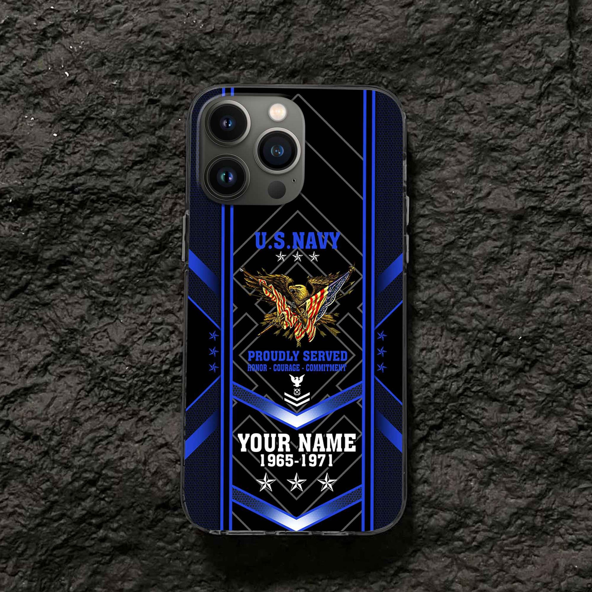 Premium Custom US Navy Phone Case VPVC506102, Gifts For Navy Veteran, Best Gifts On Father's Day, Armed Forces Day, Independence Day, Veterans Day.