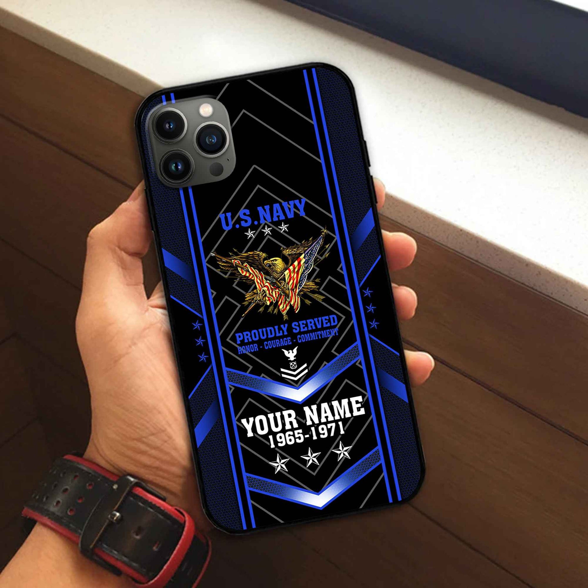 Premium Custom US Navy Phone Case VPVC506102, Gifts For Navy Veteran, Best Gifts On Father's Day, Armed Forces Day, Independence Day, Veterans Day.