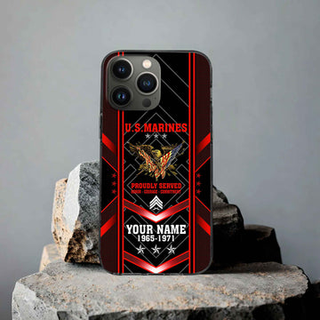 Premium Custom USMC Phone Case VPVC506103, Gifts For Marine Veteran, Best Gifts On Father's Day, Armed Forces Day, Independence Day, Veterans Day.