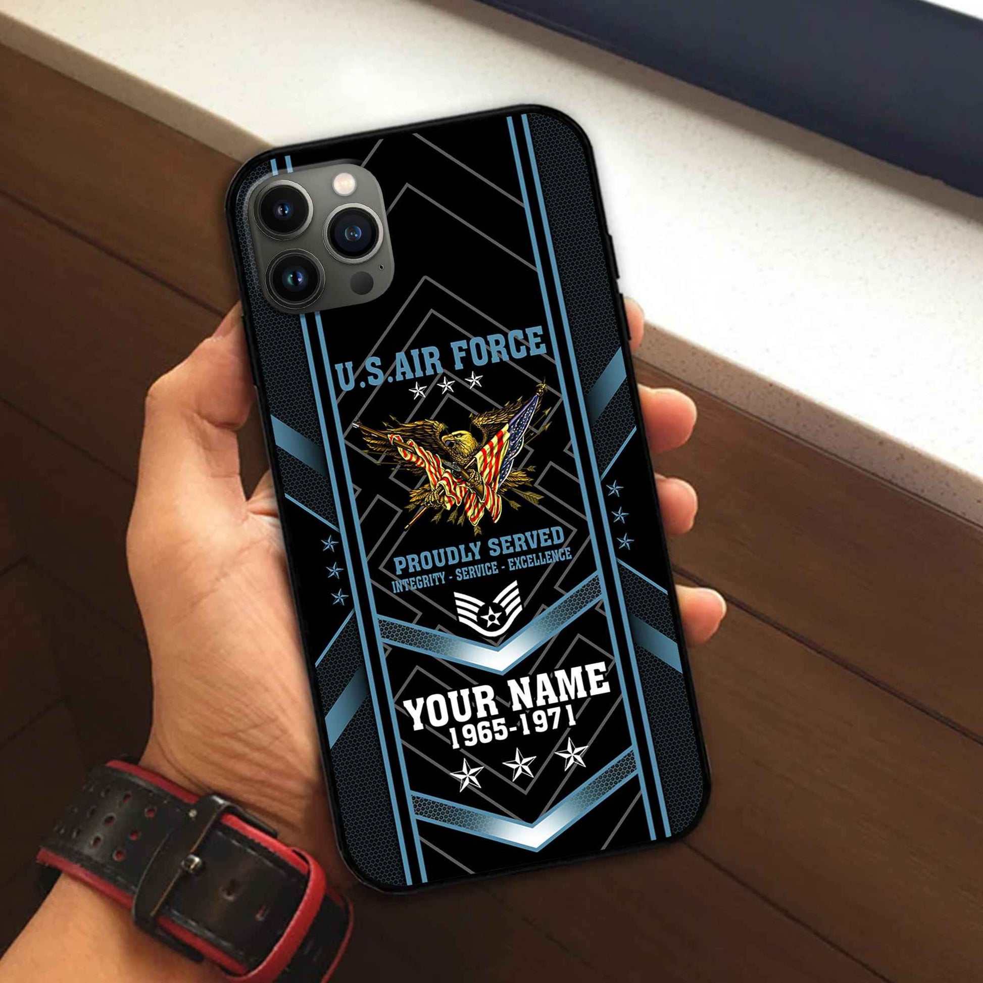 Premium Custom USAF Phone Case VPVC506104, Gifts For Air Force Veteran, Best Gifts On Father's Day, Armed Forces Day, Independence Day, Veterans Day.