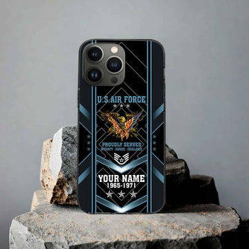 Premium Custom USAF Phone Case VPVC506104, Gifts For Air Force Veteran, Best Gifts On Father's Day, Armed Forces Day, Independence Day, Veterans Day.