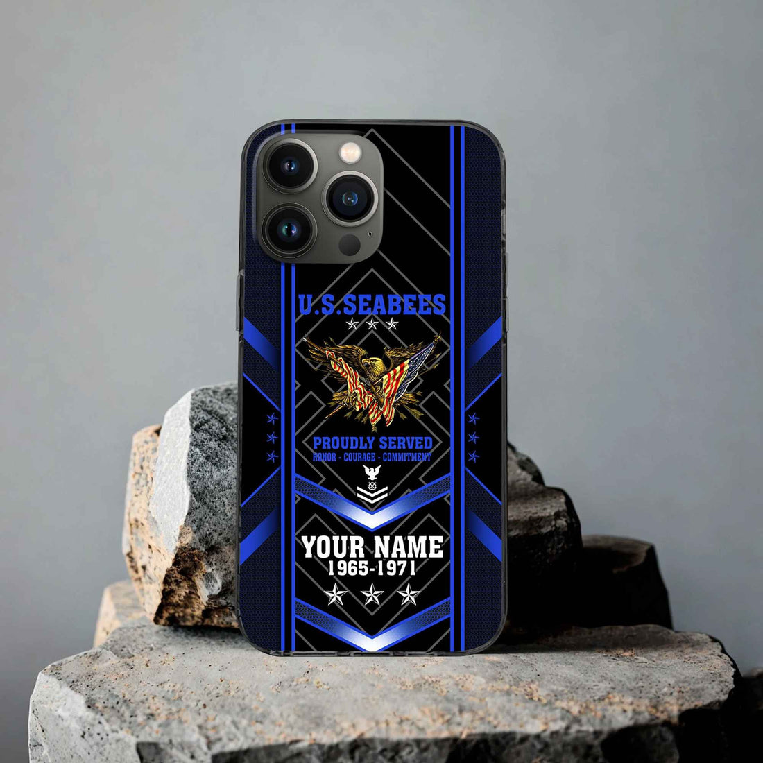 Premium Custom US Seabees Phone Case VPVC506109, Gifts For Seabees Veteran, Best Gifts On Father's Day, Armed Forces Day, Independence Day, Veterans Day.