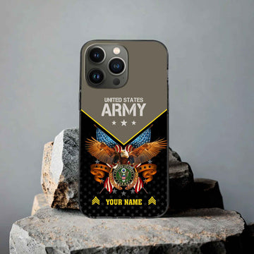 Unique Custom Name, Rank US Army Phone Case VPVC506210, Gifts For Army Veteran, Best Gifts On Father's Day, Independence Day, Veterans Day.