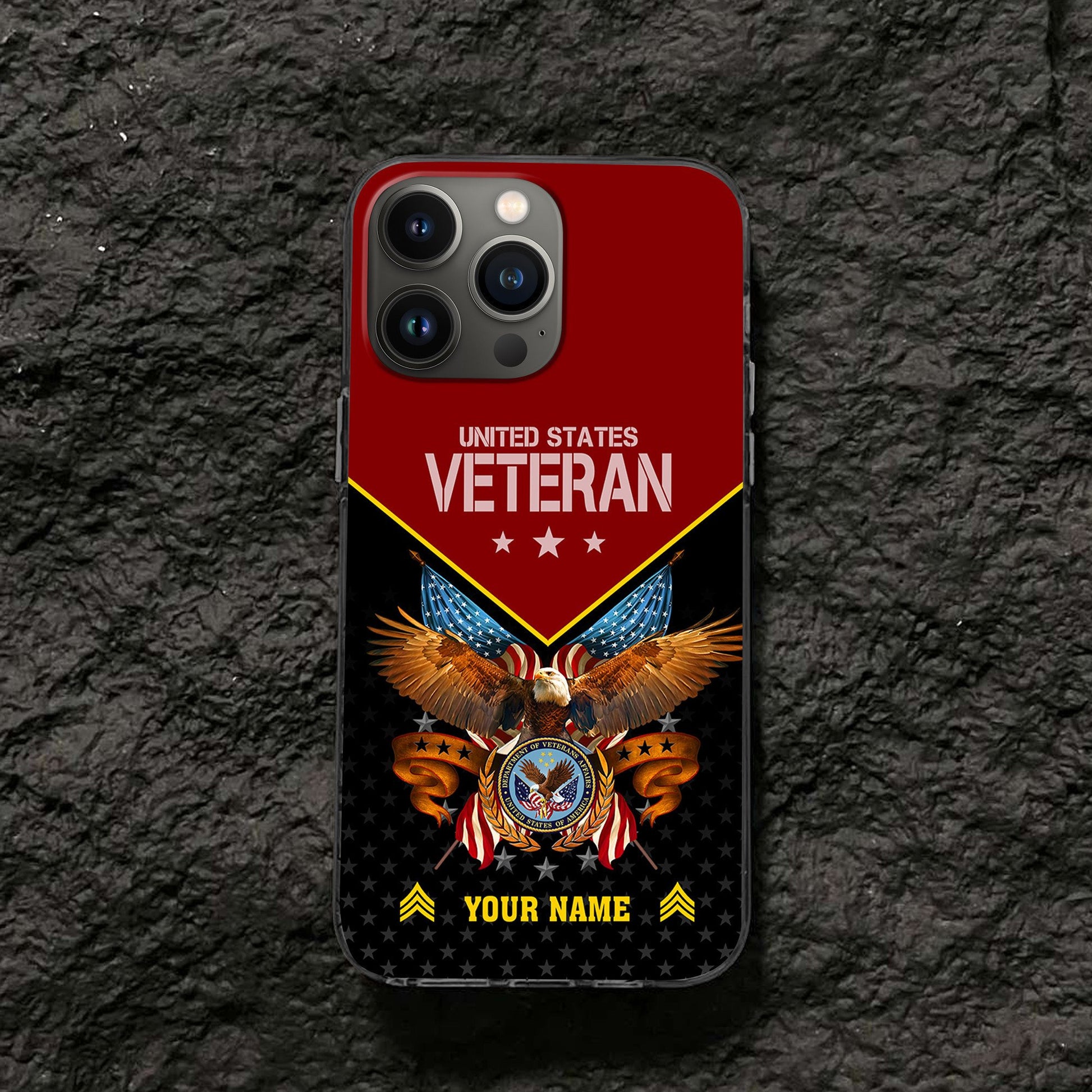 Unique Custom Name, Rank, US Veteran Phone Case VPVC506207, Gifts For US Veteran, Best Gifts On Father's Day, Independence Day, Veterans Day.