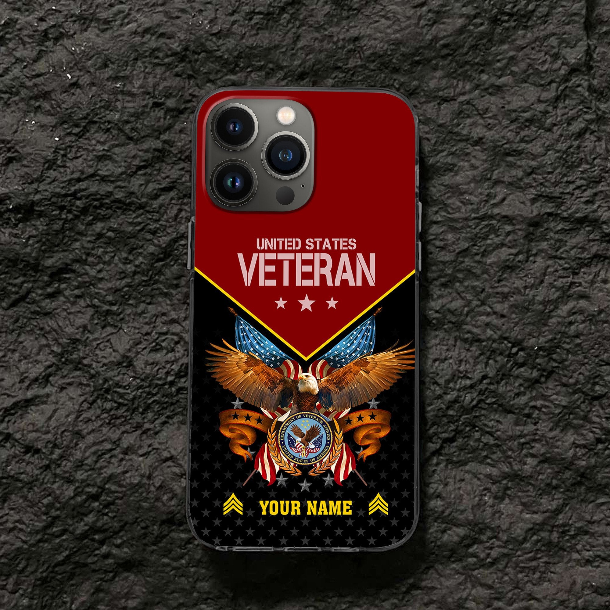 Unique Custom Name, Rank, US Veteran Phone Case VPVC506207, Gifts For US Veteran, Best Gifts On Father's Day, Independence Day, Veterans Day.