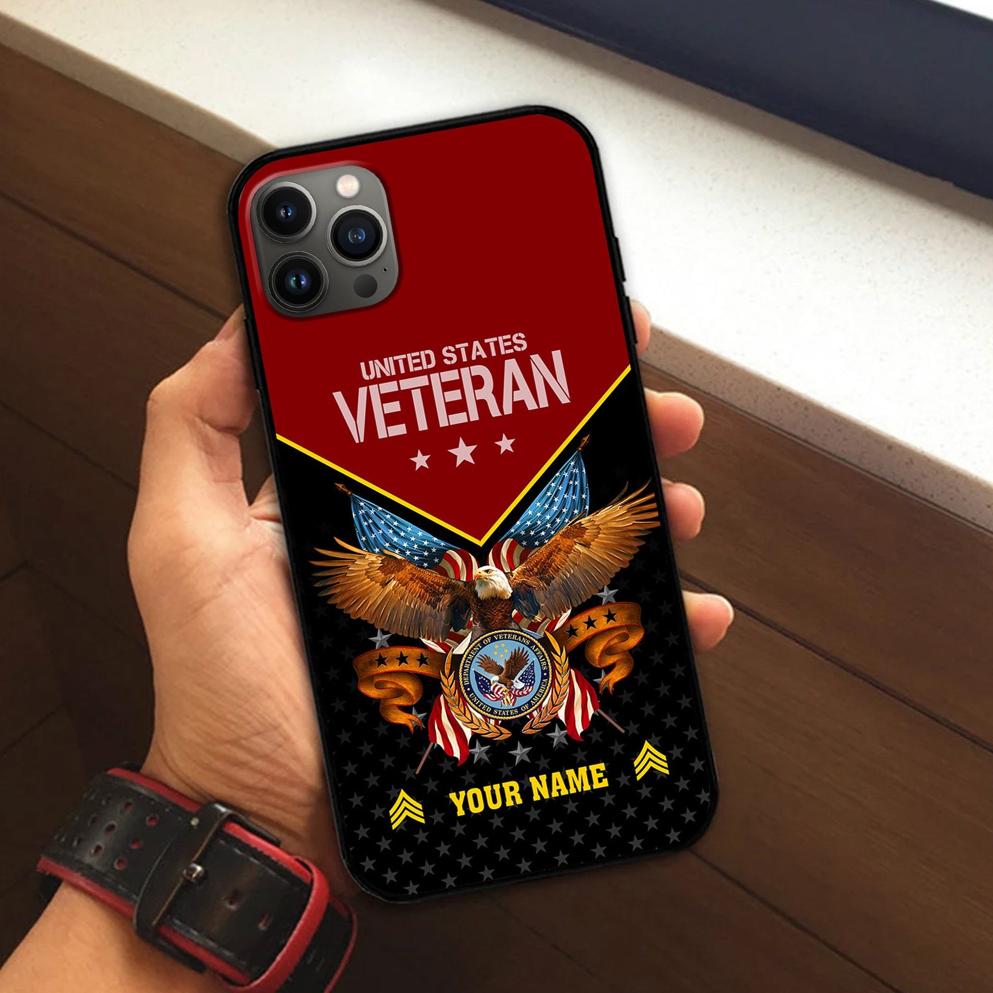 Unique Custom Name, Rank, US Veteran Phone Case VPVC506207, Gifts For US Veteran, Best Gifts On Father's Day, Independence Day, Veterans Day.