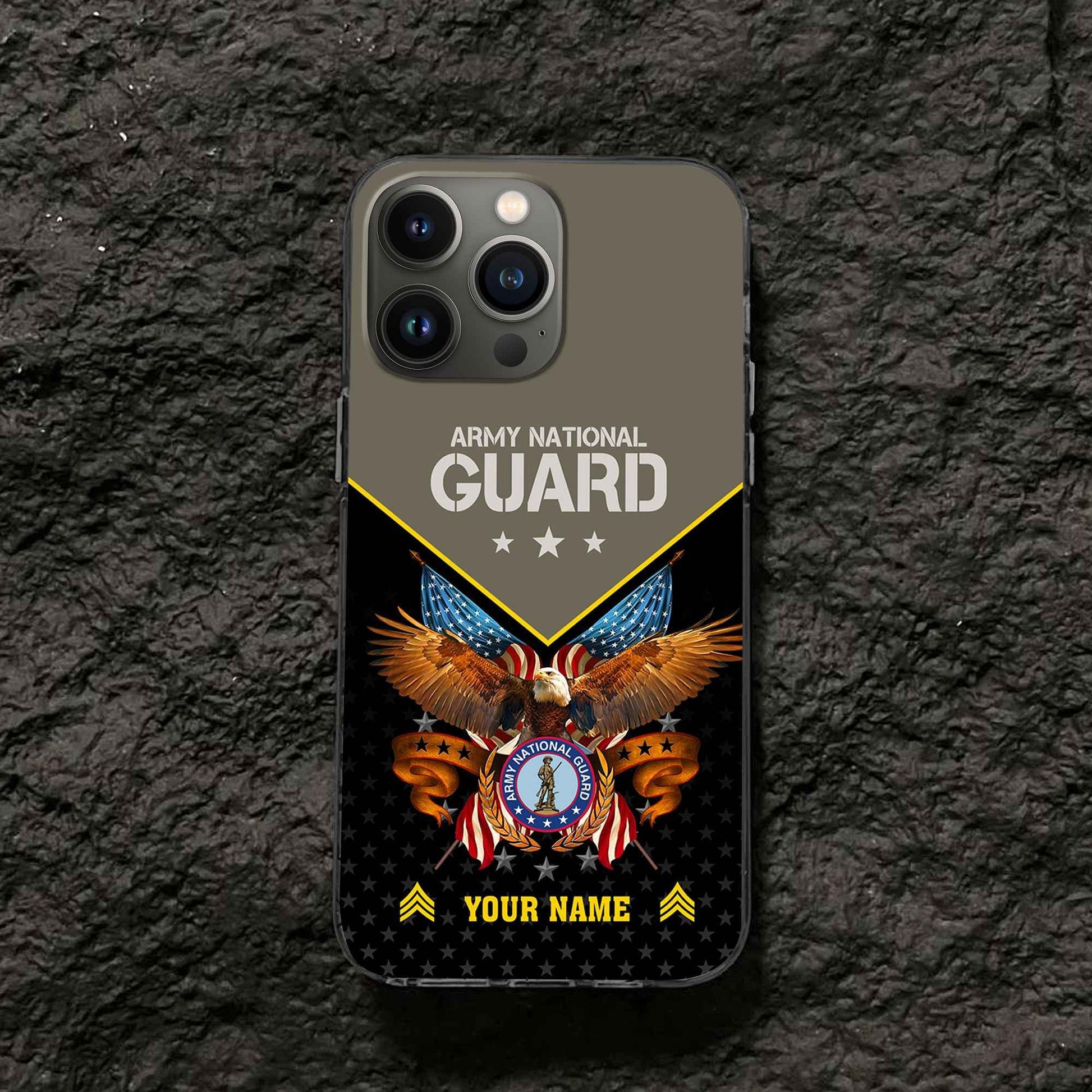 Unique Custom Name, Rank, US Army National Guard Phone Case VPVC506208, Gifts For Army National Guard Veteran, Best Gifts On Father's Day, Independence Day, Veterans Day.
