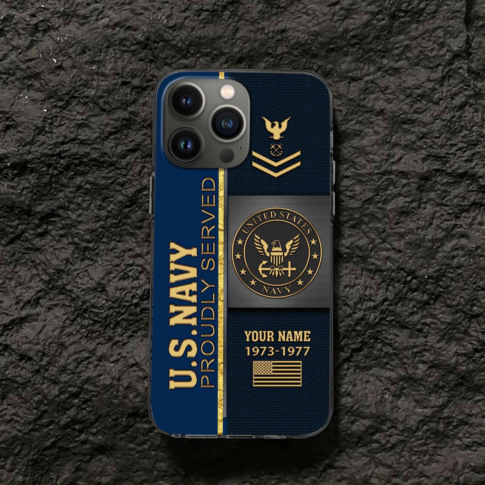 Premium Custom US Navy Phone Case VPVC506302, Gifts For Navy Veteran, Best Gifts On Father's Day, Armed Forces Day, Independence Day, Veterans Day.