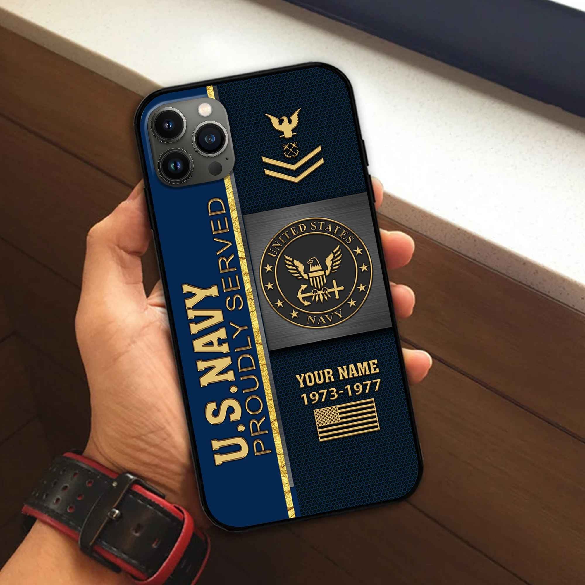 Premium Custom US Navy Phone Case VPVC506302, Gifts For Navy Veteran, Best Gifts On Father's Day, Armed Forces Day, Independence Day, Veterans Day.