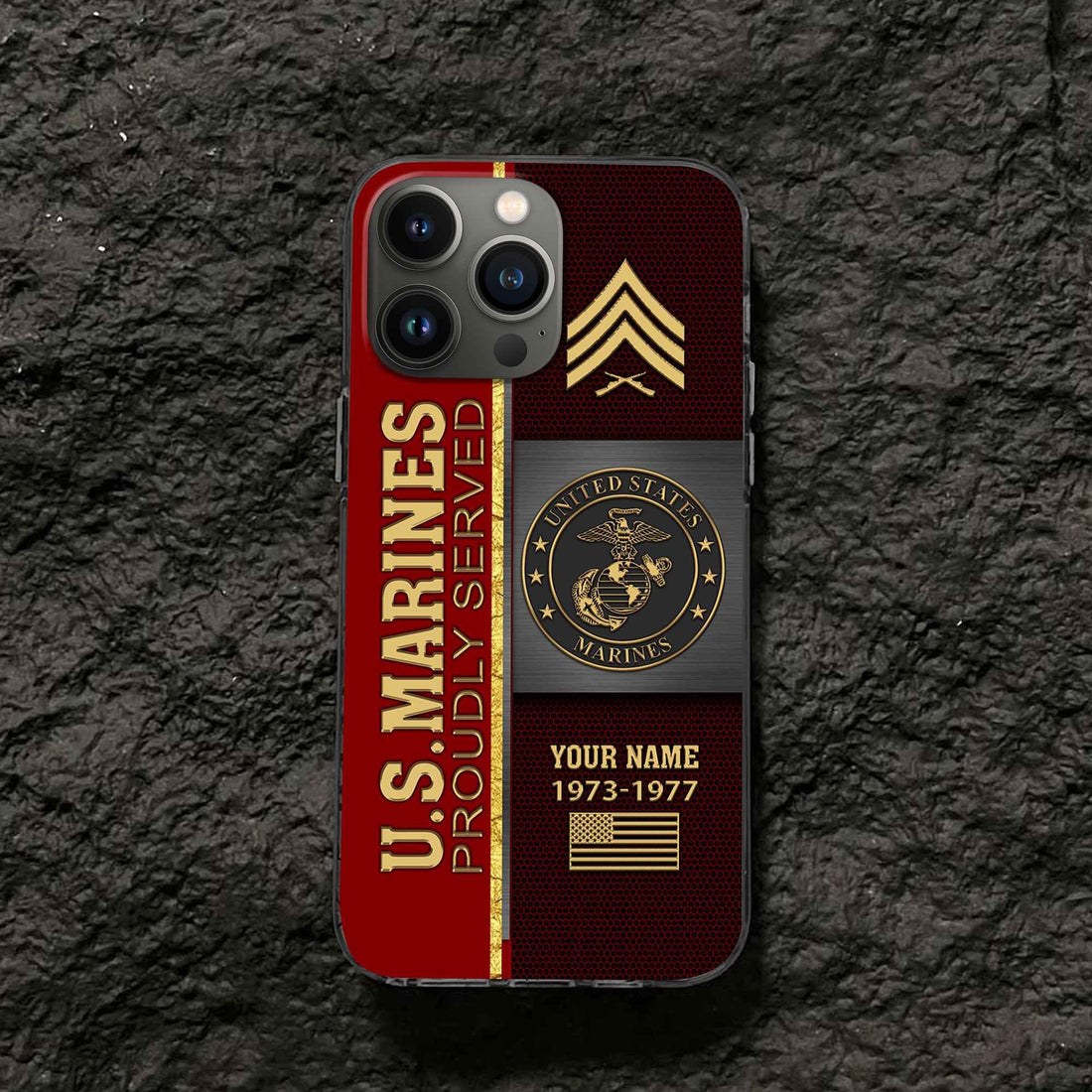 Premium Custom USMC Phone Case VPVC506303, Gifts For Marine Veteran, Best Gifts On Father's Day, Armed Forces Day, Independence Day, Veterans Day.
