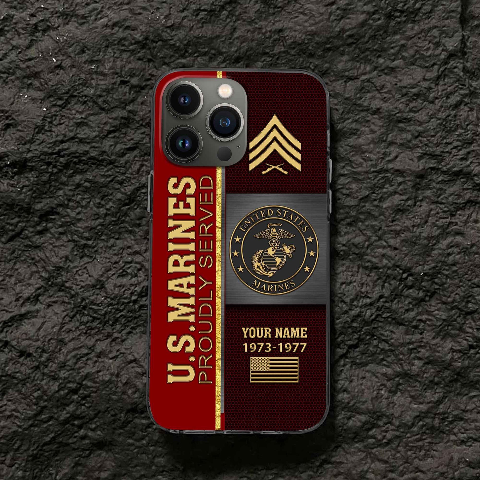 Premium Custom USMC Phone Case VPVC506303, Gifts For Marine Veteran, Best Gifts On Father's Day, Armed Forces Day, Independence Day, Veterans Day.