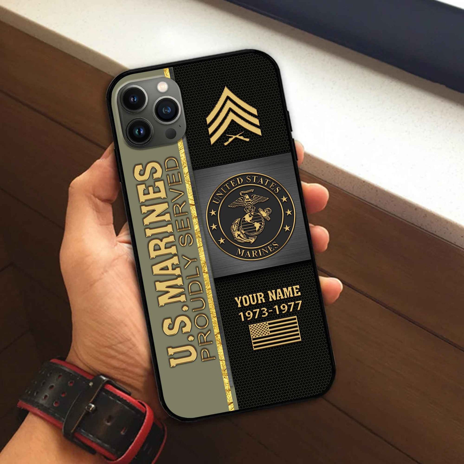 Premium Custom USMC Phone Case VPVC506311, Gifts For Marine Veteran, Best Gifts On Father's Day, Armed Forces Day, Independence Day, Veterans Day.