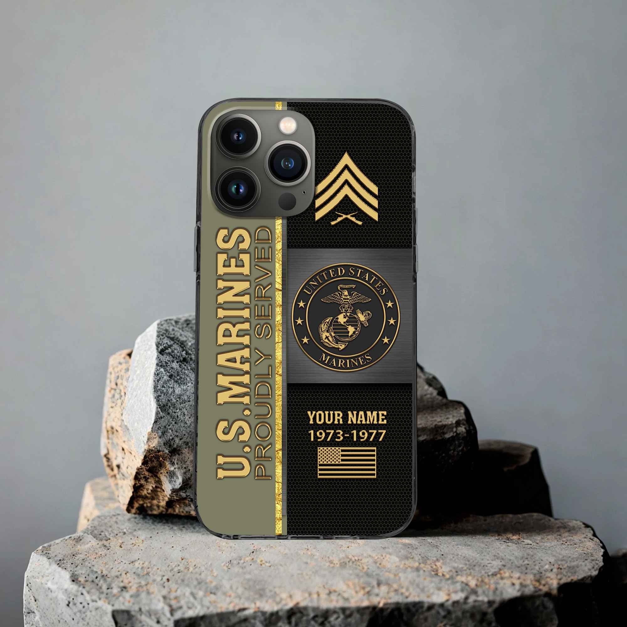 Premium Custom USMC Phone Case VPVC506311, Gifts For Marine Veteran, Best Gifts On Father's Day, Armed Forces Day, Independence Day, Veterans Day.