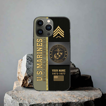 Premium Custom USMC Phone Case VPVC506311, Gifts For Marine Veteran, Best Gifts On Father's Day, Armed Forces Day, Independence Day, Veterans Day.