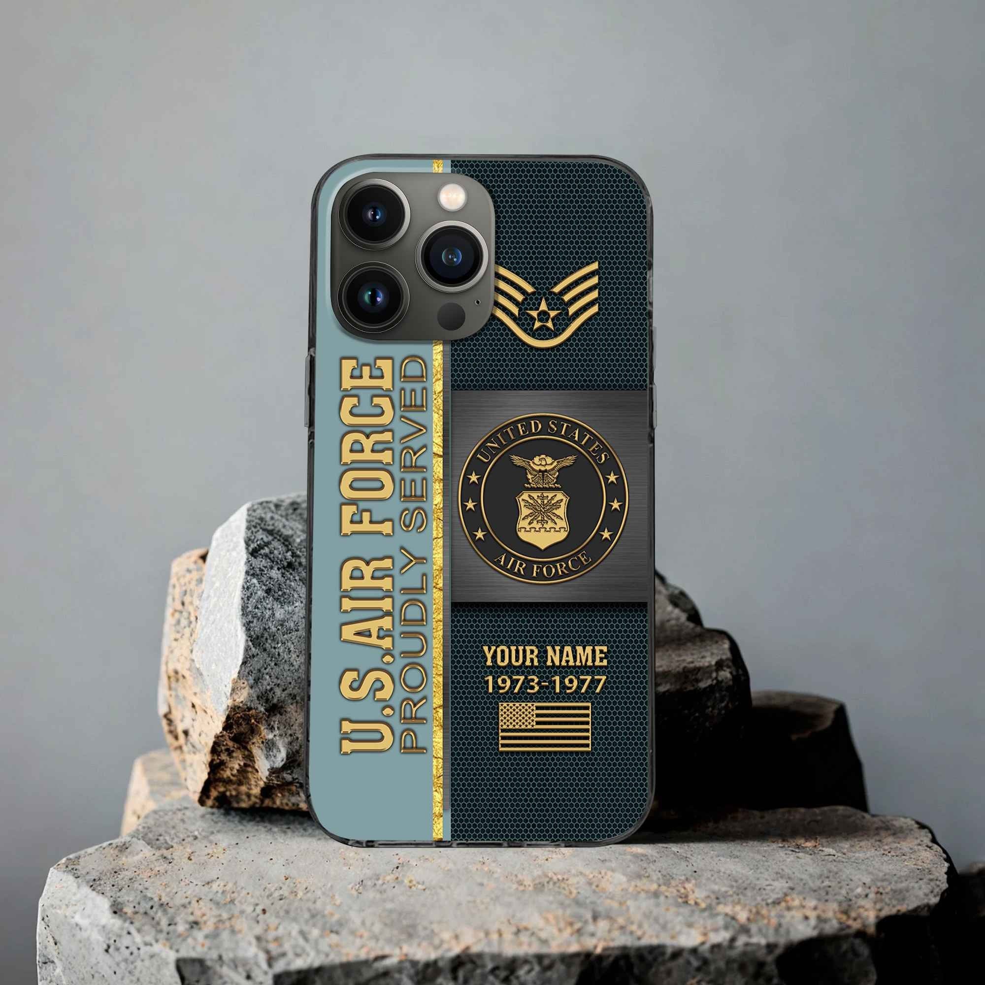 Premium Custom USAF Phone Case VPVC506304, Gifts For Air Force Veteran, Best Gifts On Father's Day, Armed Forces Day, Independence Day, Veterans Day.