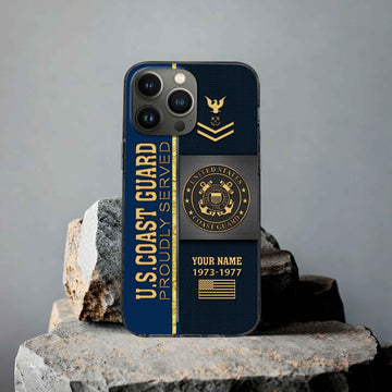 Premium Custom USCG Phone Case VPVC506305, Gifts For Coast Guard Veteran, Best Gifts On Father's Day, Armed Forces Day, Independence Day, Veterans Day.