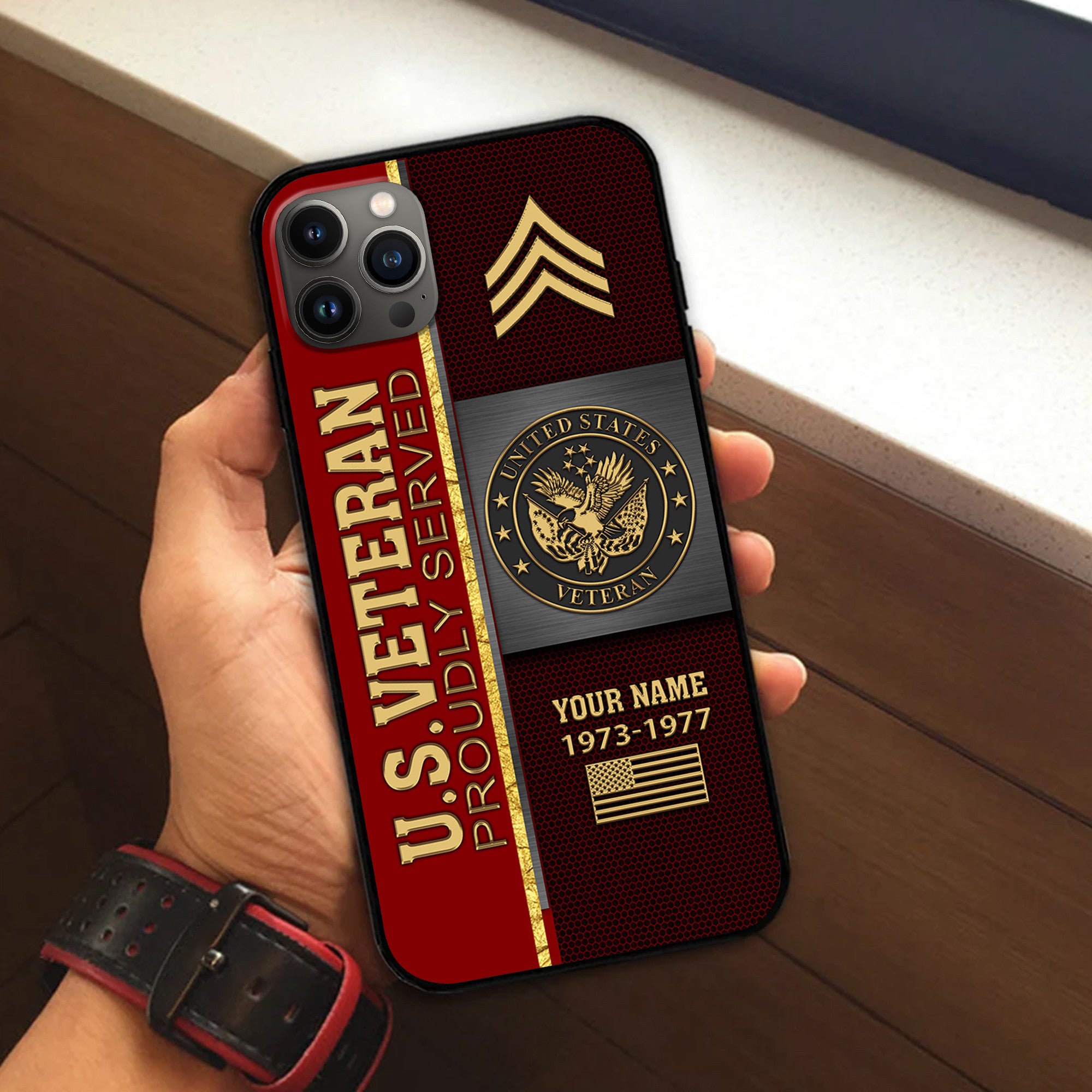 Premium Custom US Veteran Phone Case VPVC506307, Gifts For US Veteran, Best Gifts On Father's Day, Armed Forces Day, Independence Day, Veterans Day.