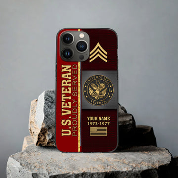 Premium Custom US Veteran Phone Case VPVC506307, Gifts For US Veteran, Best Gifts On Father's Day, Armed Forces Day, Independence Day, Veterans Day.