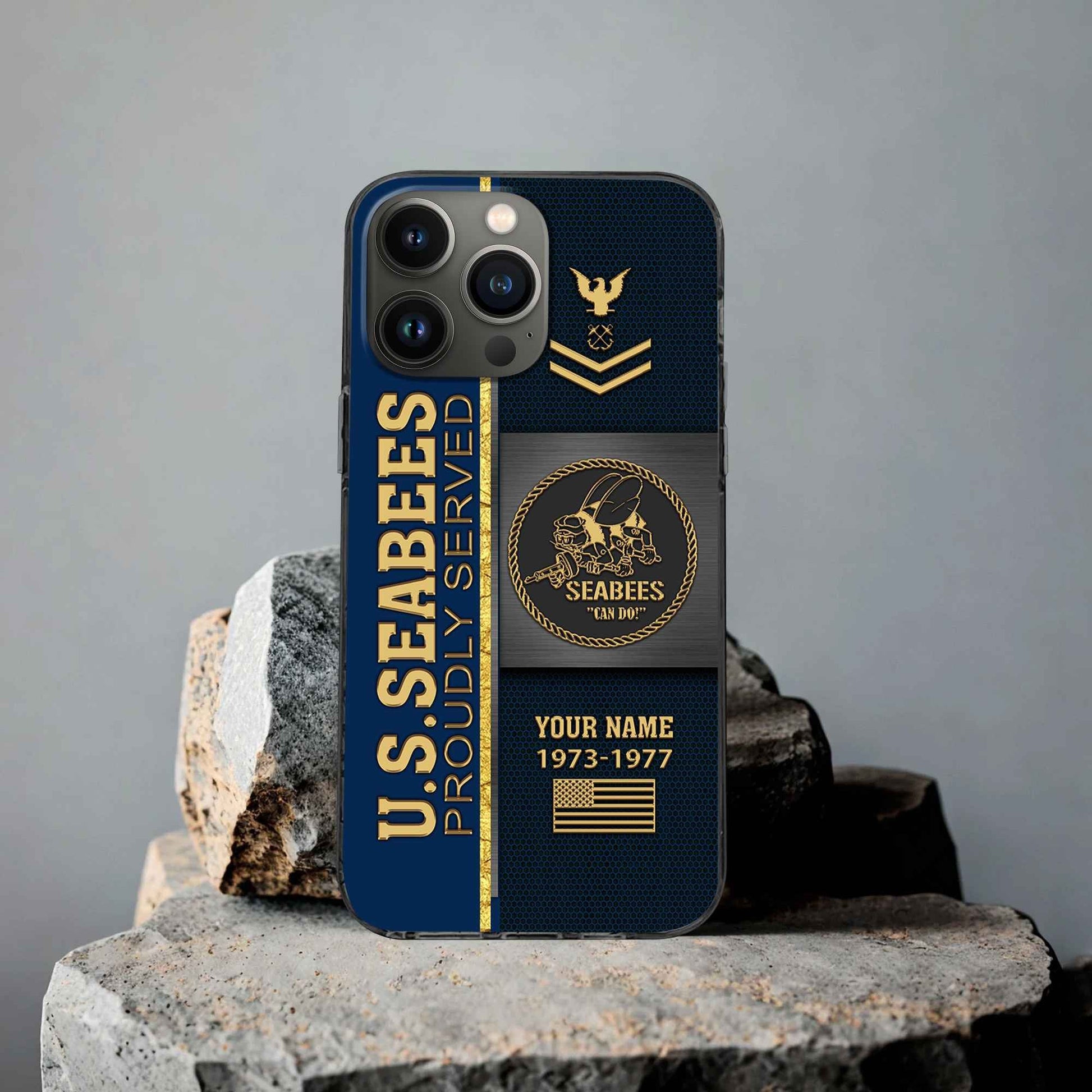 Premium Custom US Seabees Phone Case VPVC506309, Gifts For Seabees Veteran, Best Gifts On Father's Day, Armed Forces Day, Independence Day, Veterans Day.