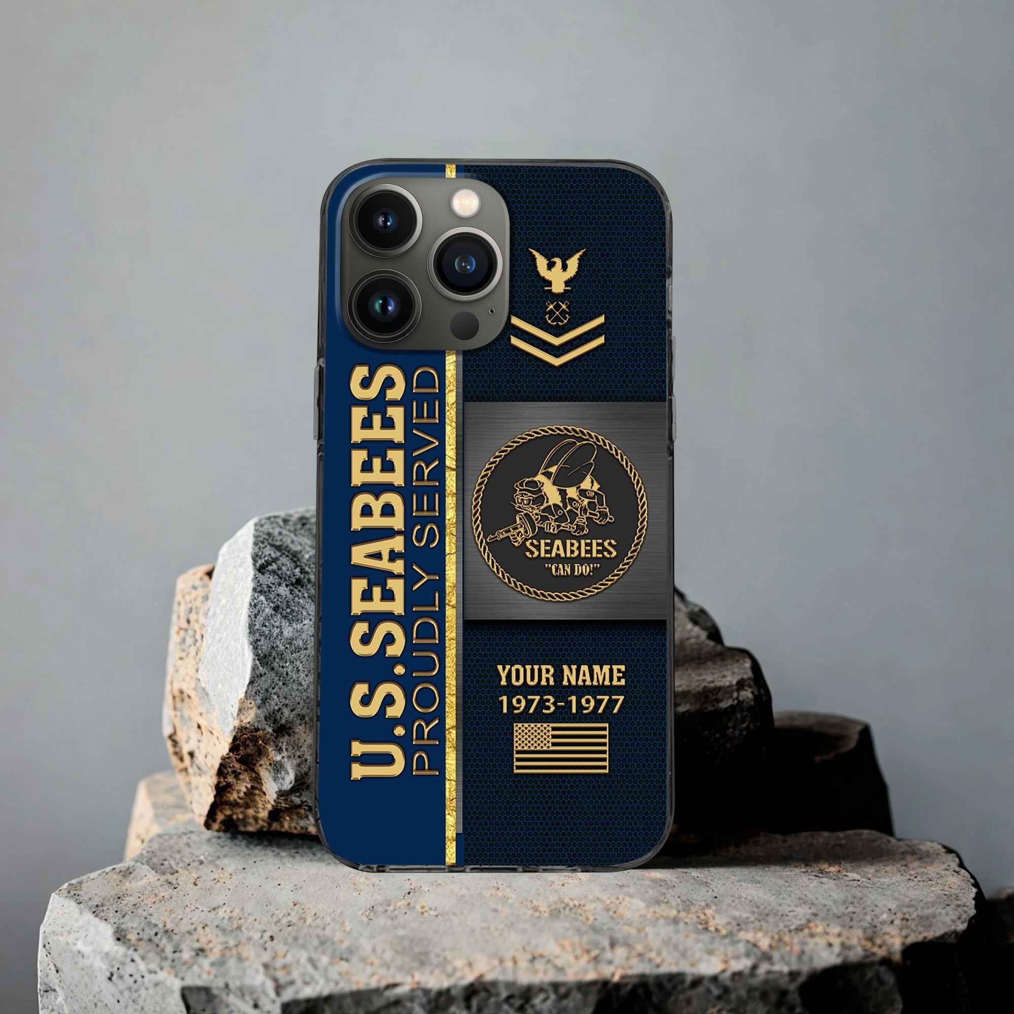Premium Custom US Seabees Phone Case VPVC506309, Gifts For Seabees Veteran, Best Gifts On Father's Day, Armed Forces Day, Independence Day, Veterans Day.