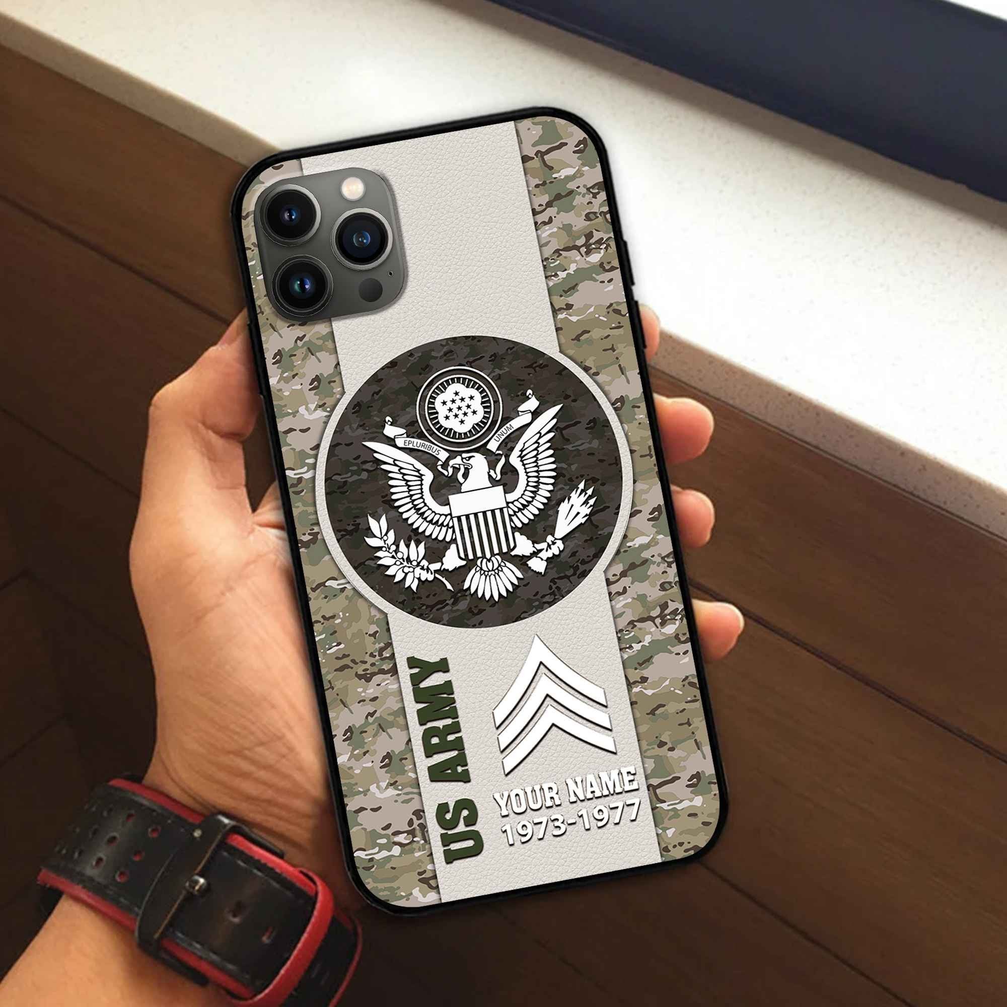 US Army Custom Phone Case VPVC506401, Gifts For Army Veteran, Best Gifts On Father's Day, Armed Forces Day, Independence Day, Veterans Day.