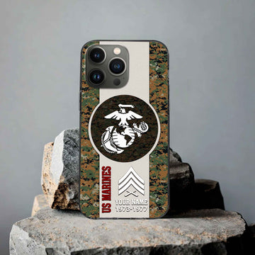USMC Custom Phone Case VPVC506403, Gifts For Marine Veteran, Best Gifts On Father's Day, Armed Forces Day, Independence Day, Veterans Day.