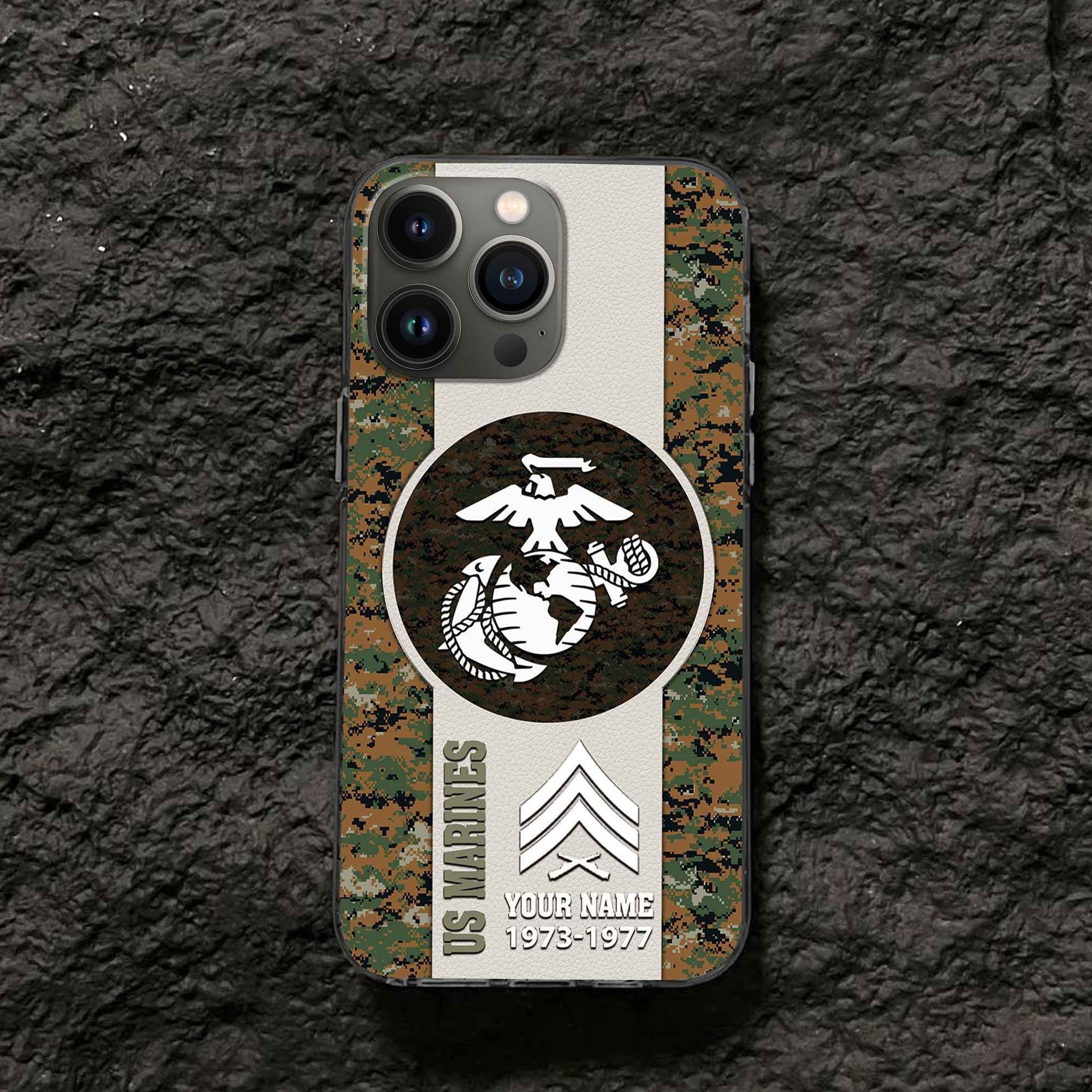 USMC Custom Phone Case VPVC506411, Gifts For Marine Veteran, Best Gifts On Father's Day, Armed Forces Day, Independence Day, Veterans Day.
