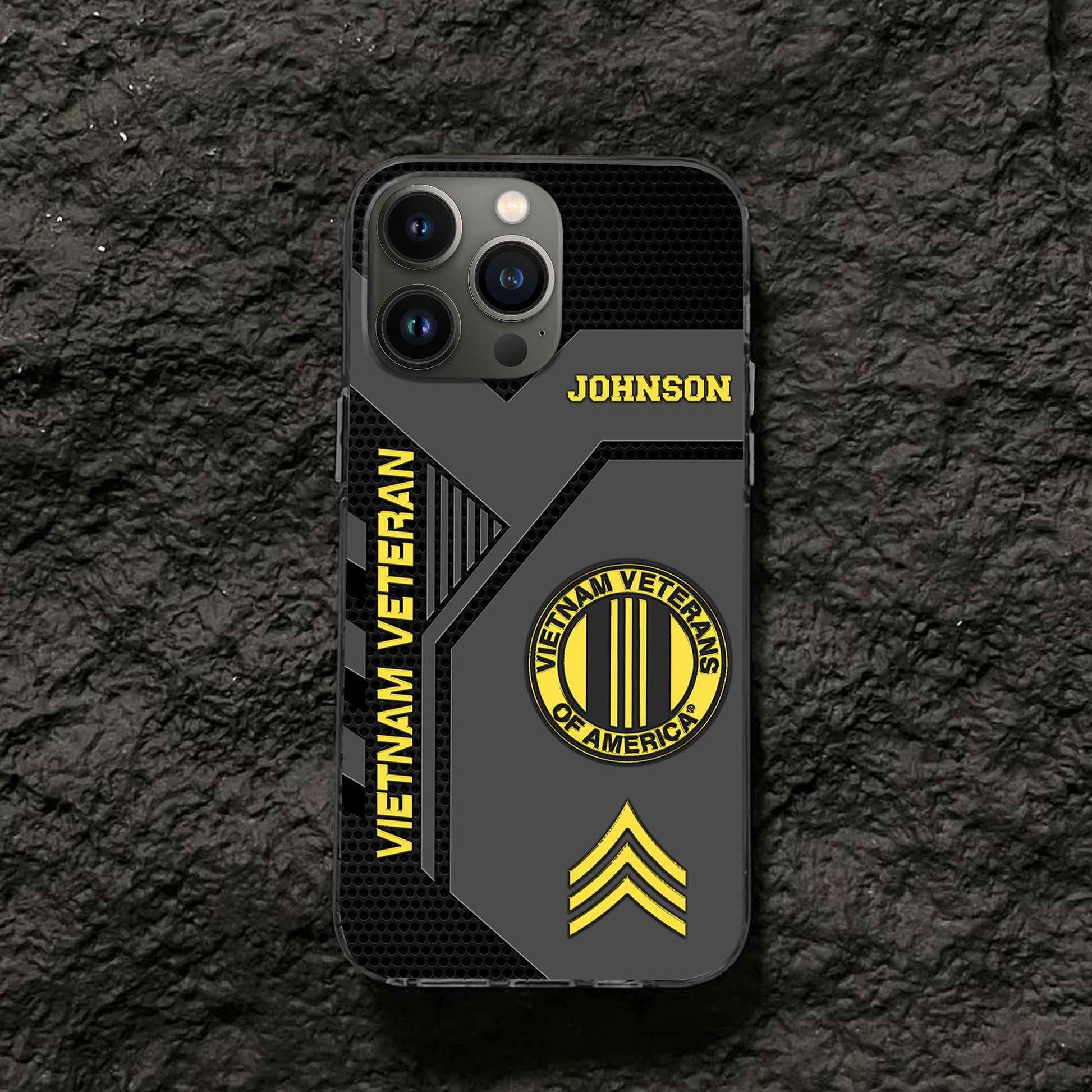 Premium Vietnam Veteran Phone Case VPVC506606, Custom Name, Rank, Gifts For Vietnam Veteran, Best Gifts On Father's Day, Armed Forces Day, Independence Day, Veterans Day.